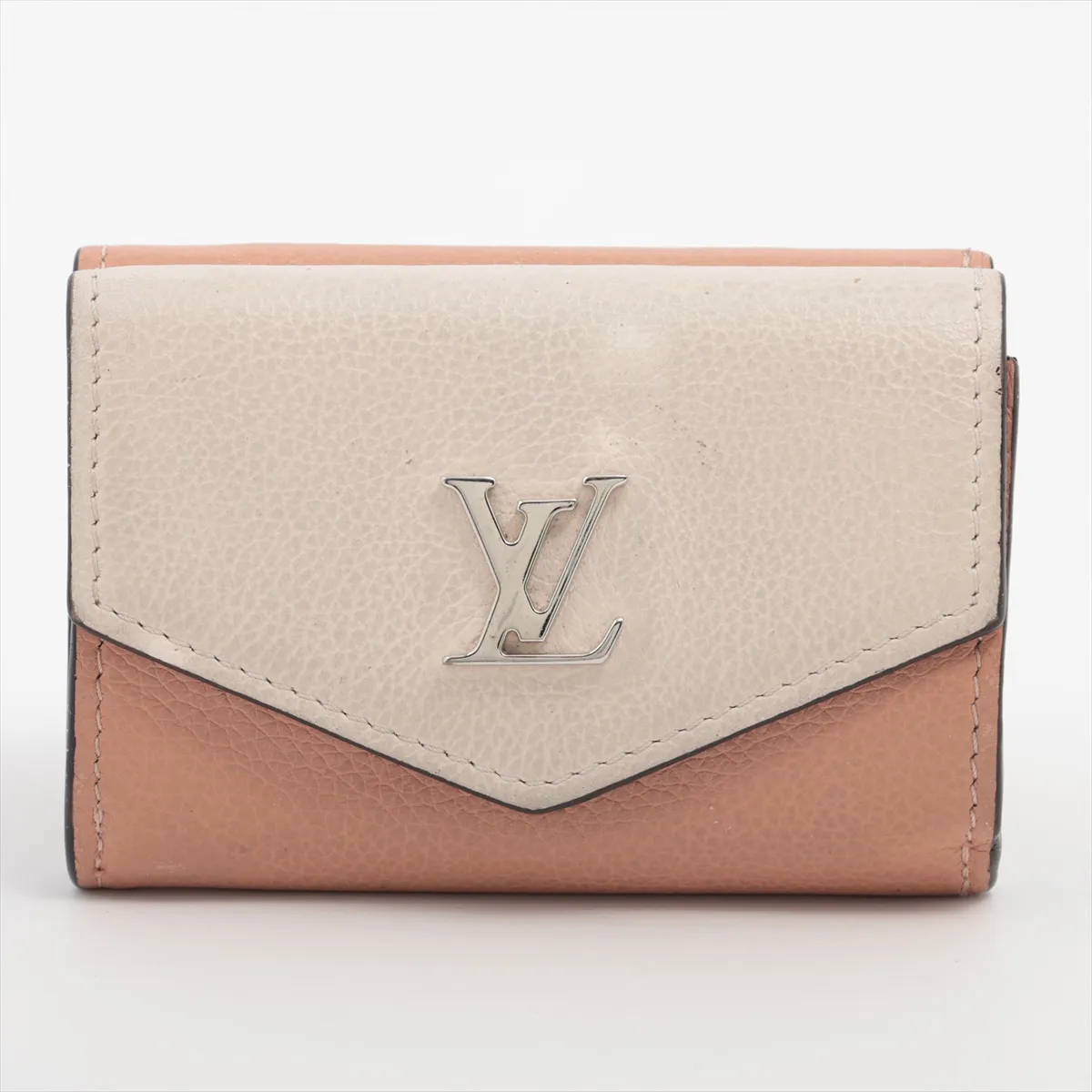 Taurillon Portefeuille Lock Mini M63978 UB0199 Rose Valley x Blommite x Noir Compact Wallet
