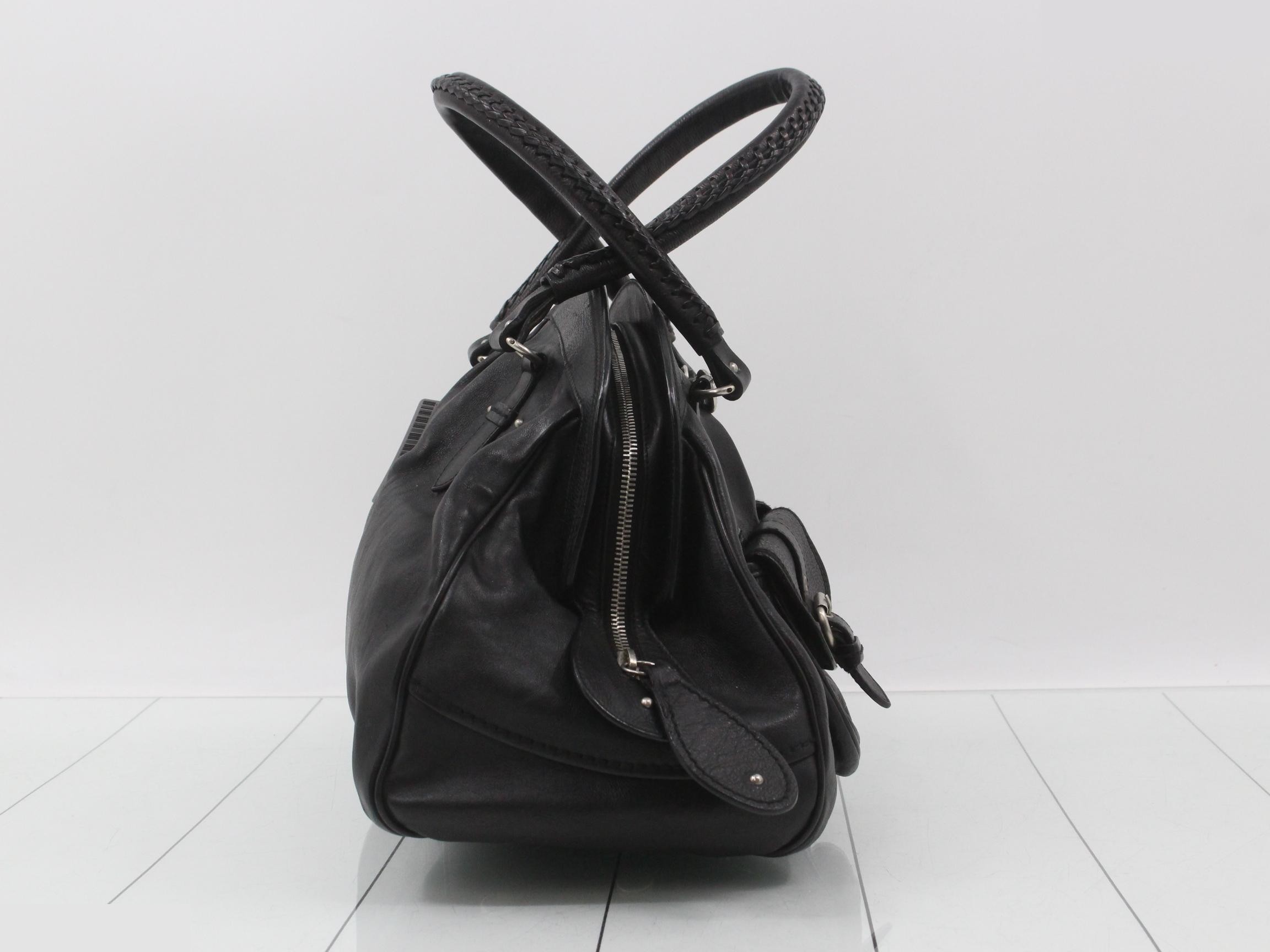 Vintage black handbag — view 4