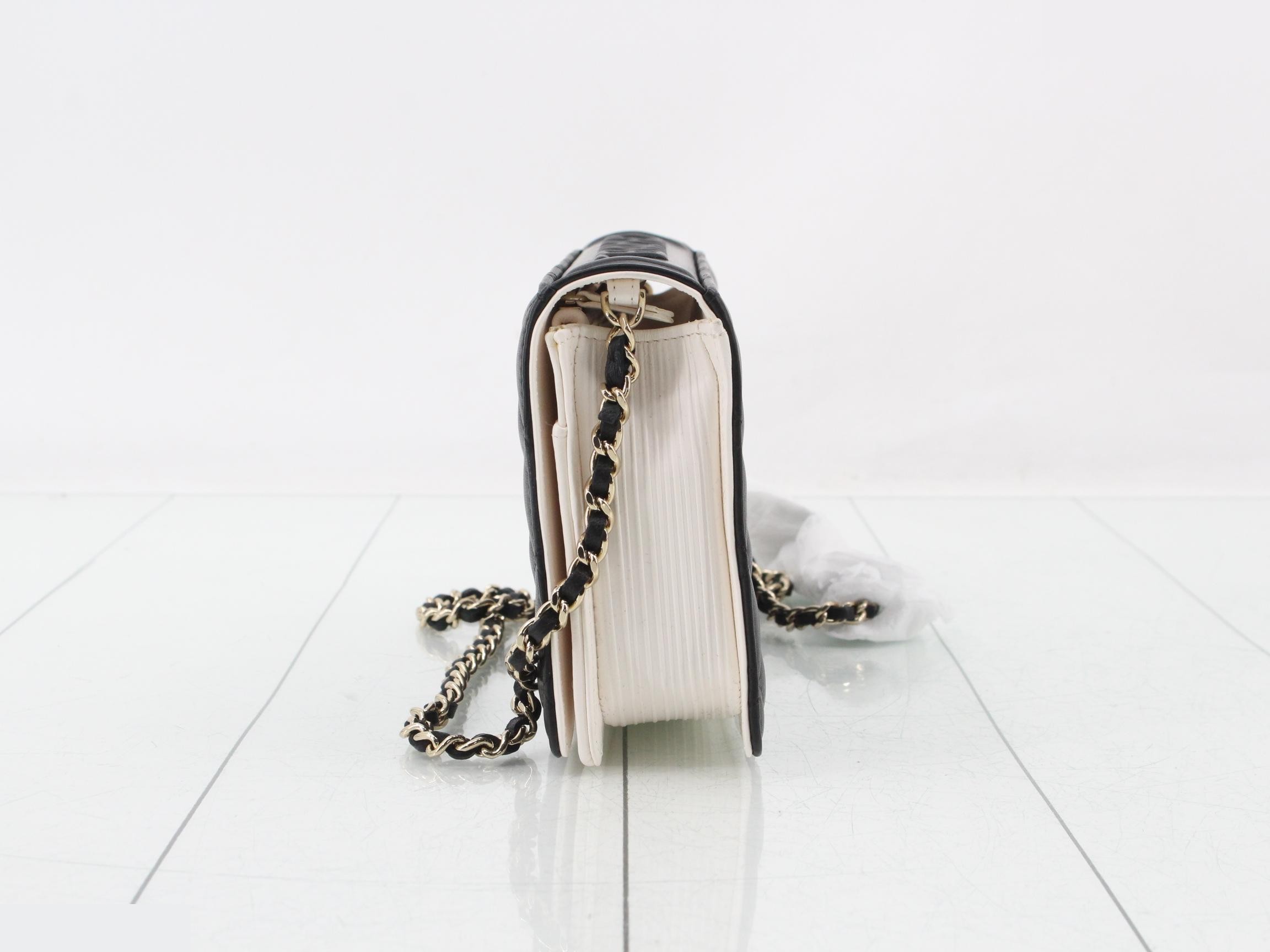 Matelassé Lambskin Book-Shaped Chain Shoulder Bag — view 3