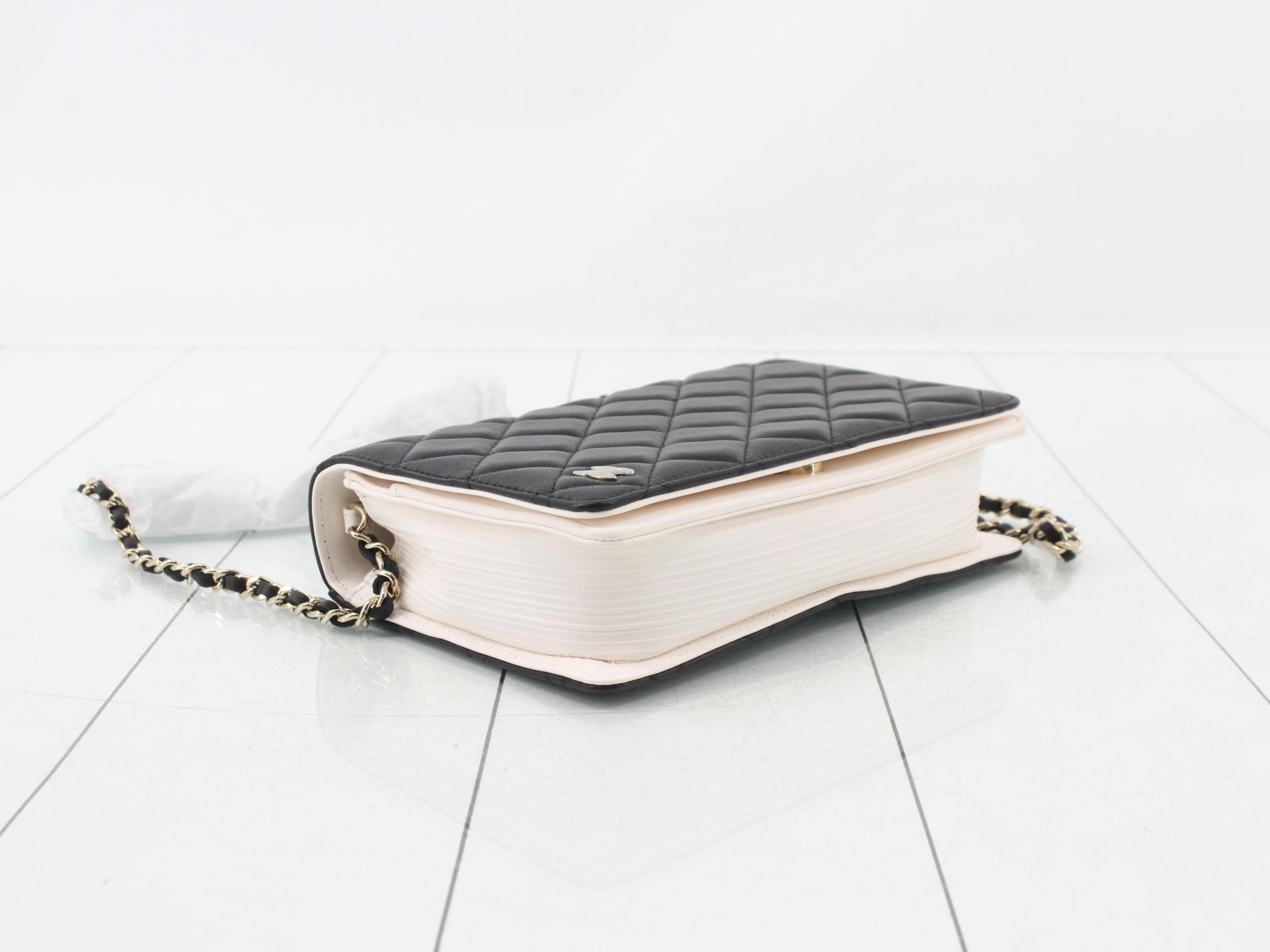 Matelassé Lambskin Book-Shaped Chain Shoulder Bag — view 5