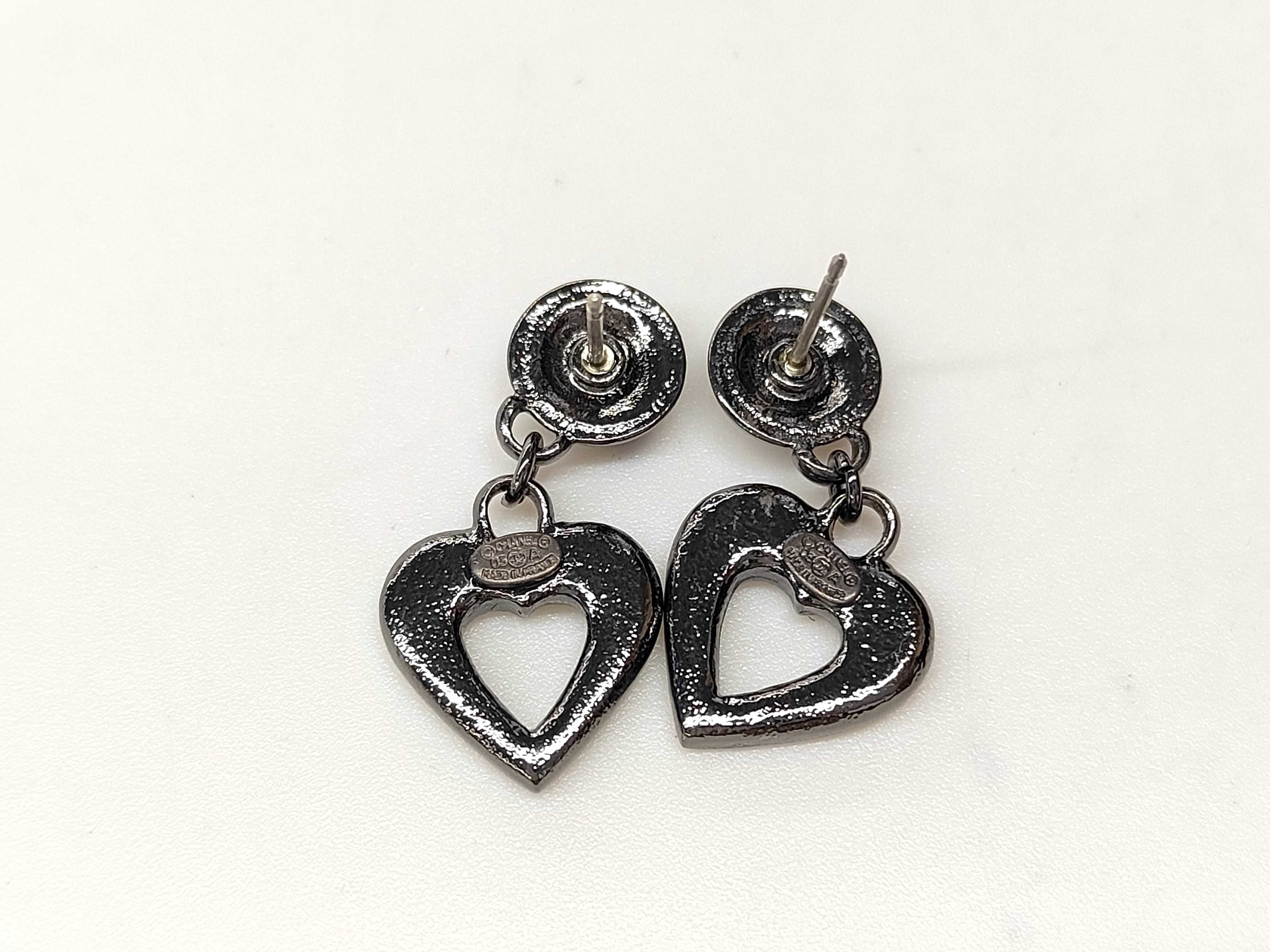 03A Coco Mark Heart Earrings — view 2
