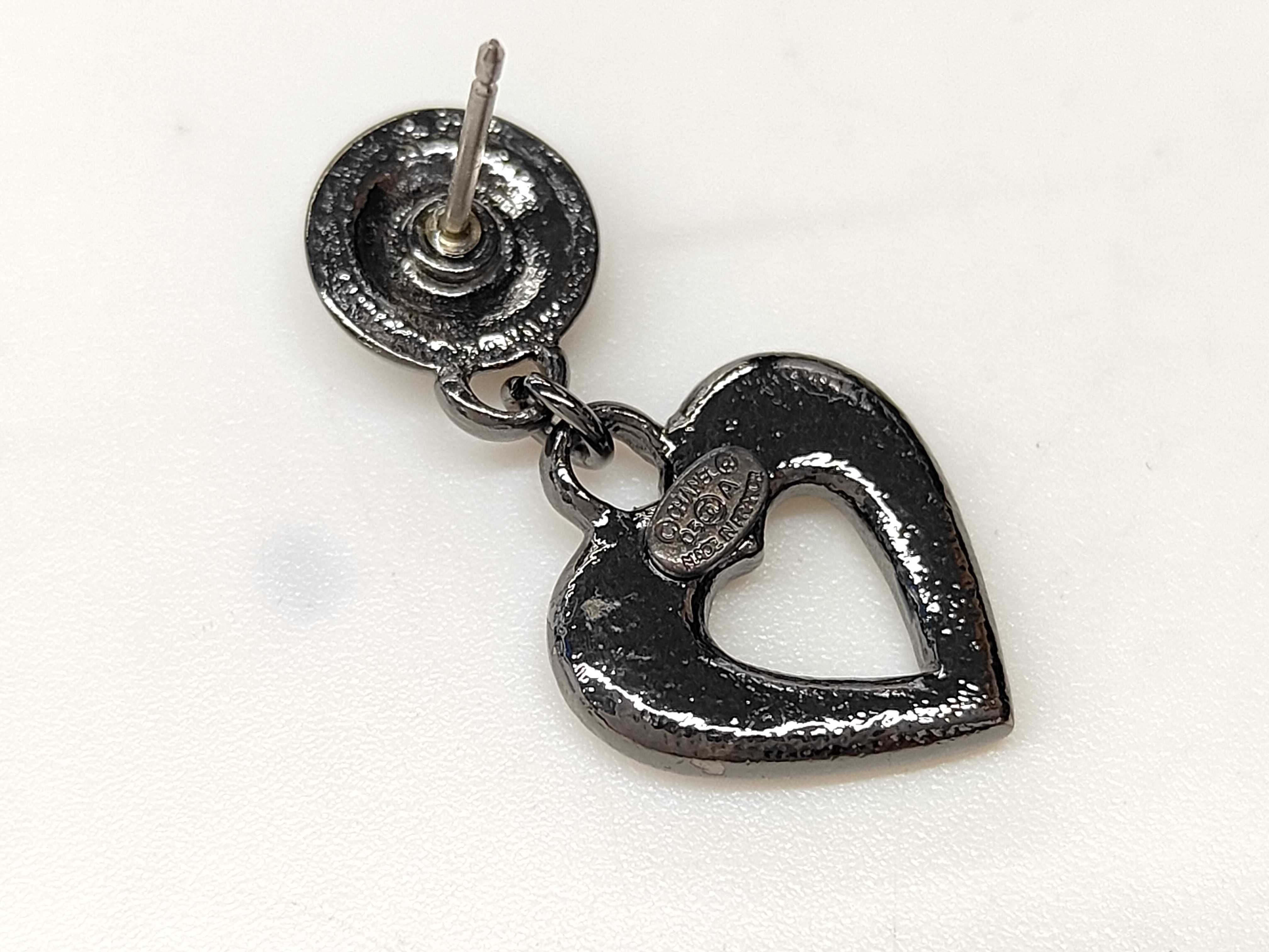 03A Coco Mark Heart Earrings — view 5