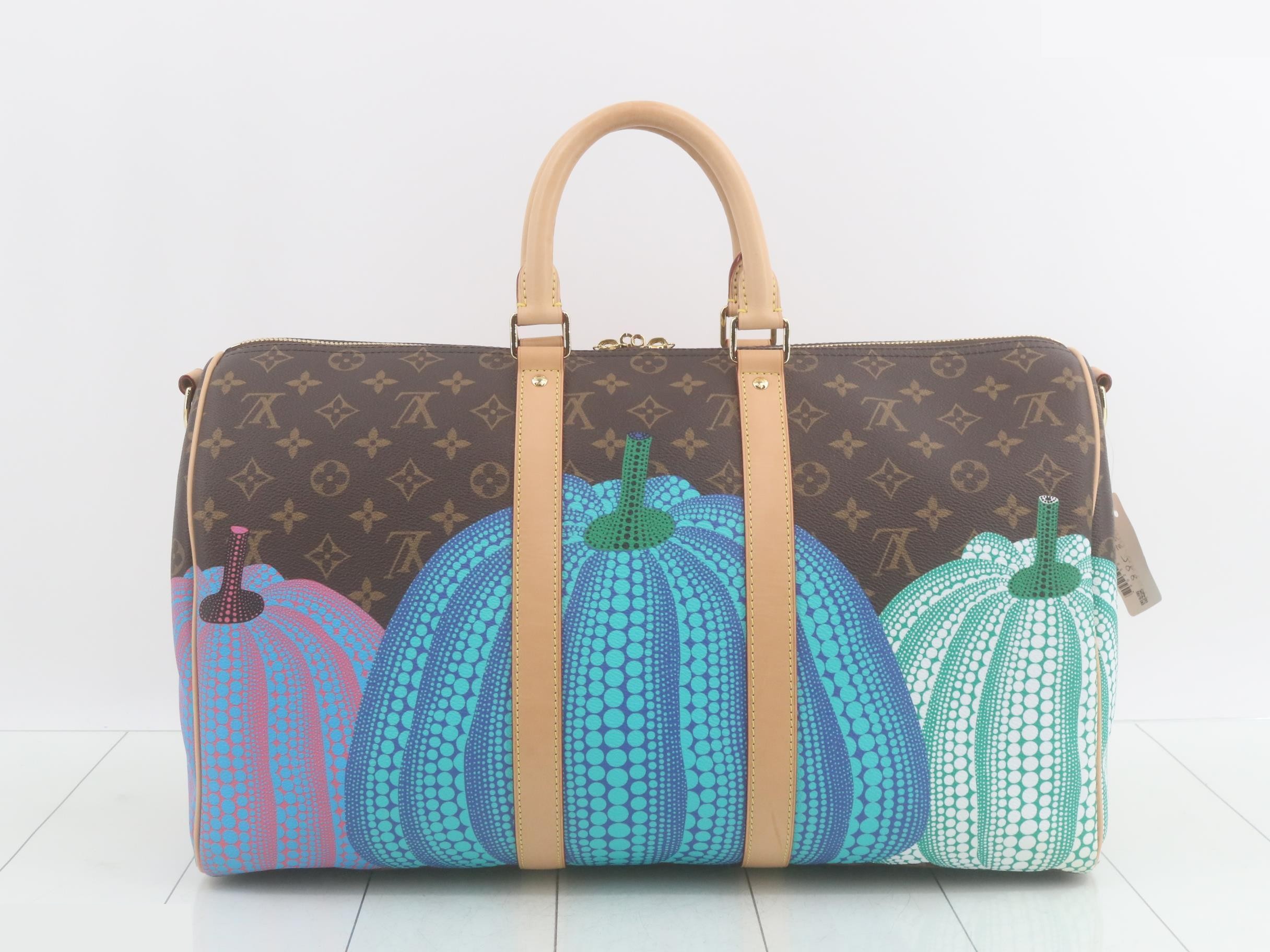 x Yayoi Kusama Keepall 45 Monogram Pumpkin — view 2