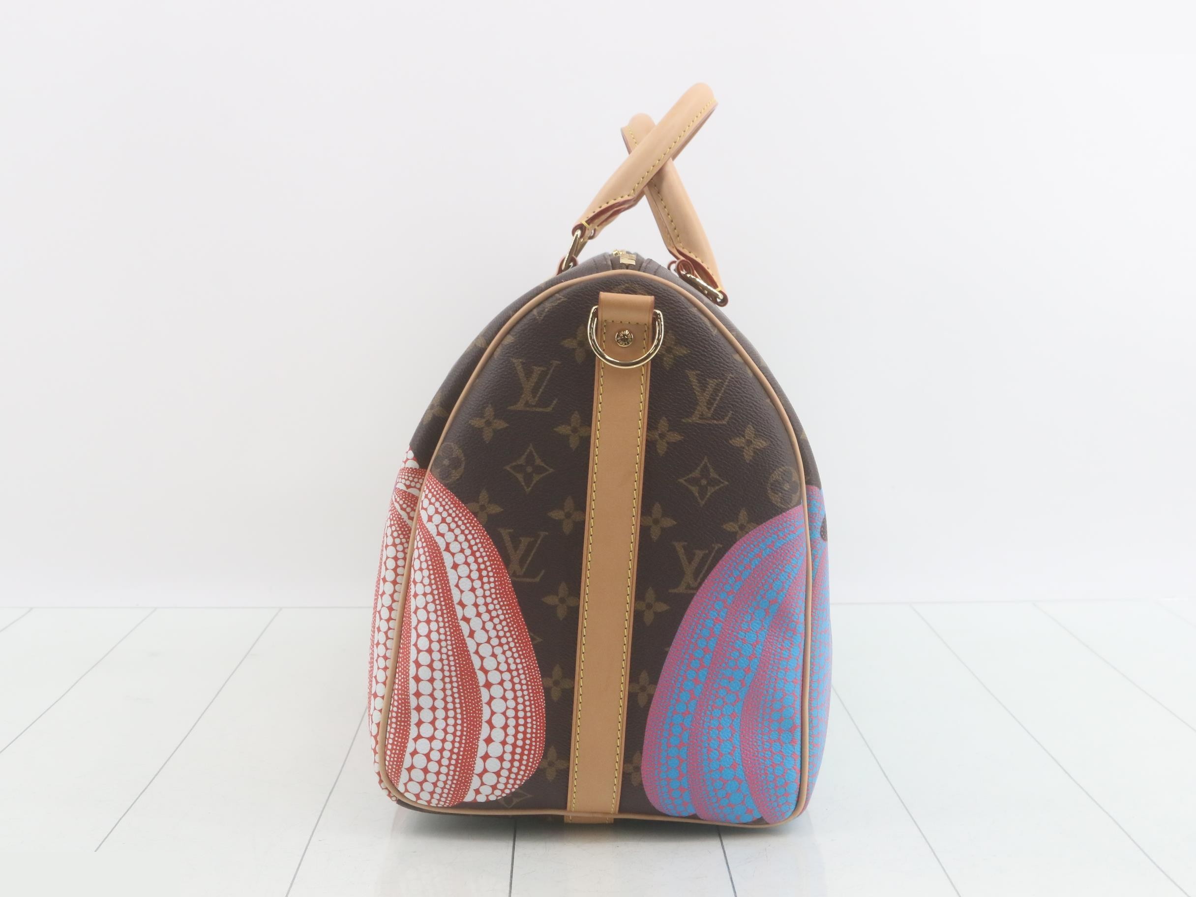 x Yayoi Kusama Keepall 45 Monogram Pumpkin — view 3