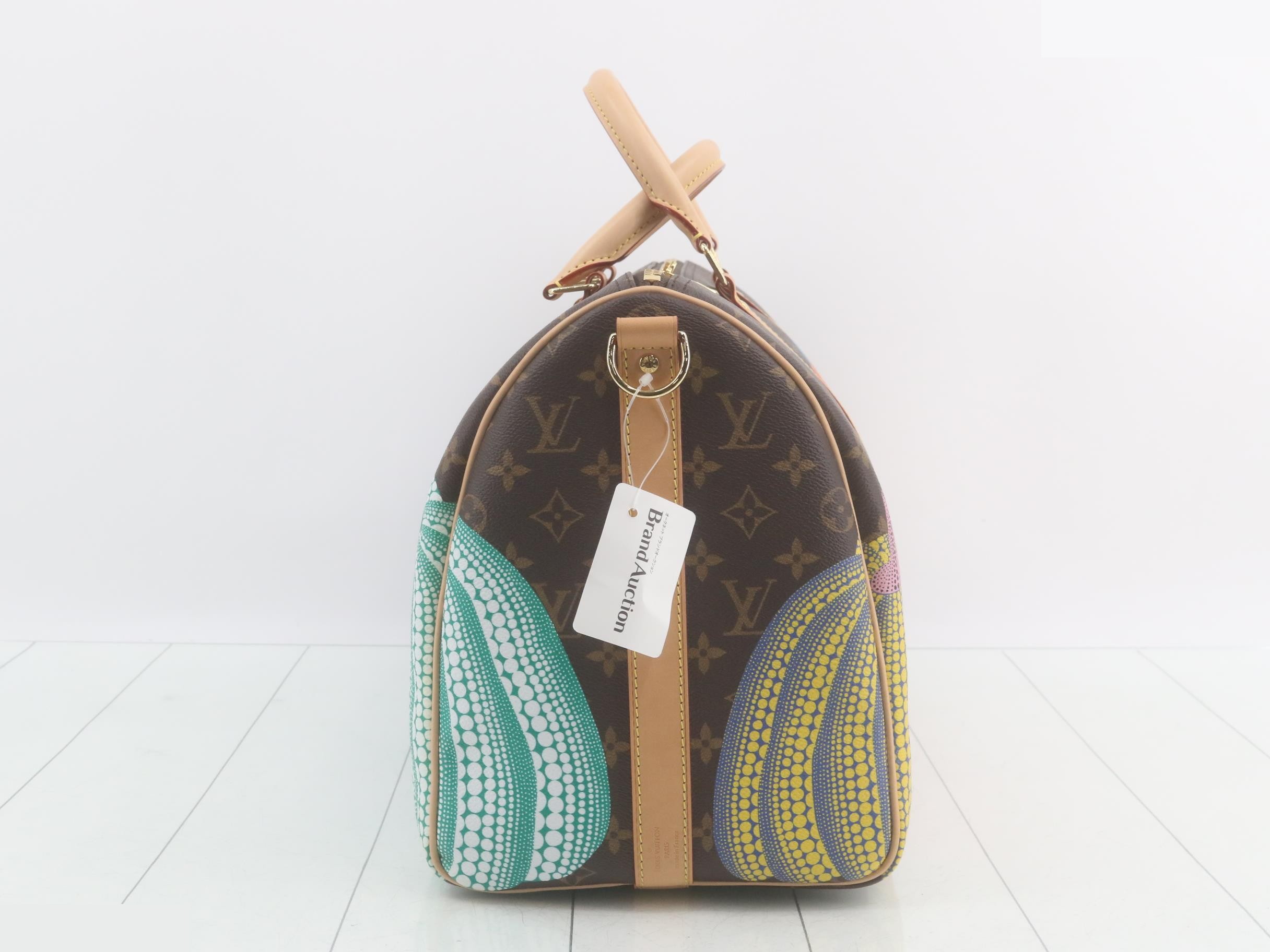 x Yayoi Kusama Keepall 45 Monogram Pumpkin — view 4