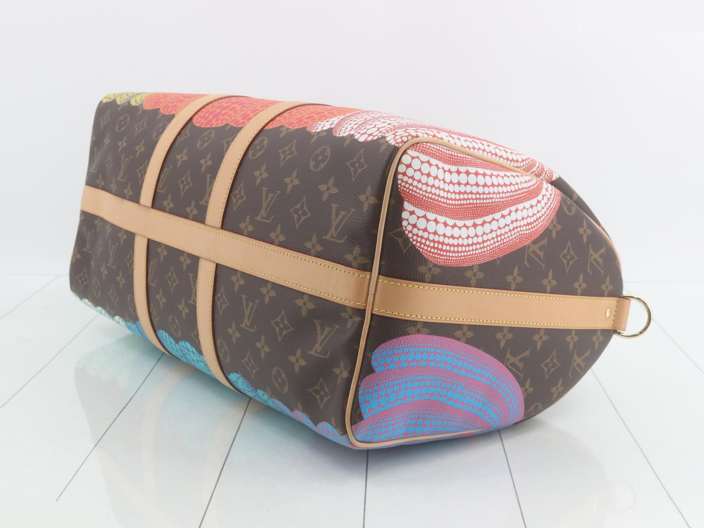 x Yayoi Kusama Keepall 45 Monogram Pumpkin — view 6