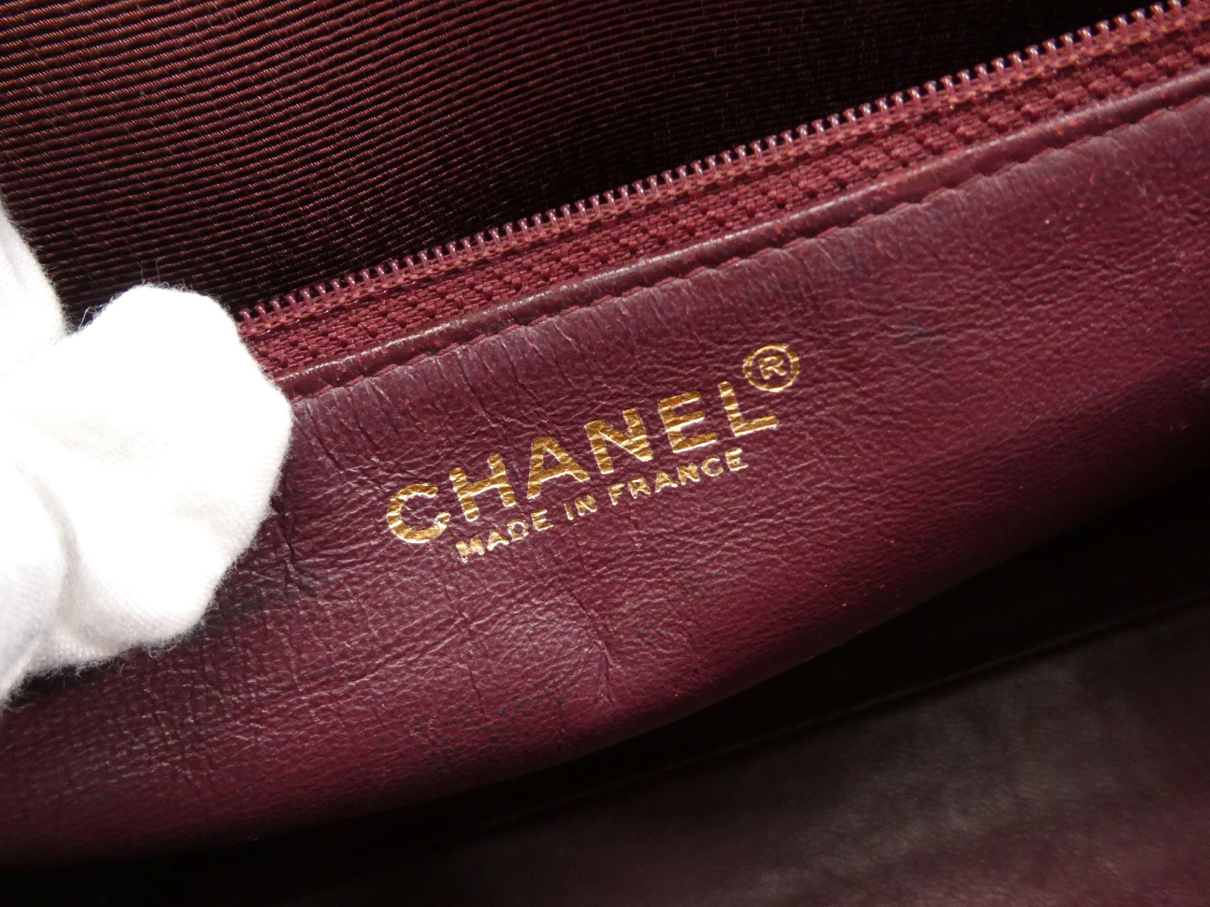 Coco Mark Enamel Chain Tote Bag — view 8