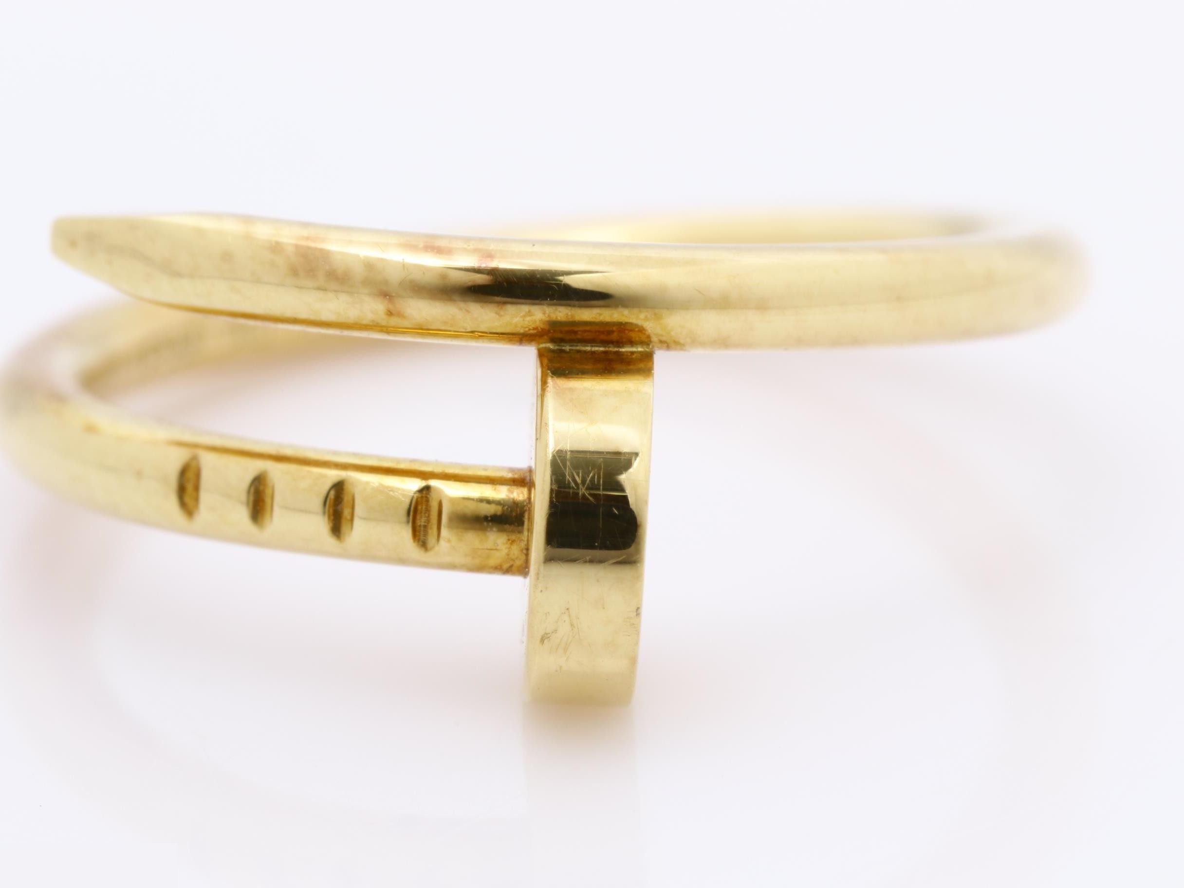 Juste un Clou ring, 750 yellow gold, 3.2g, size #46 — view 2