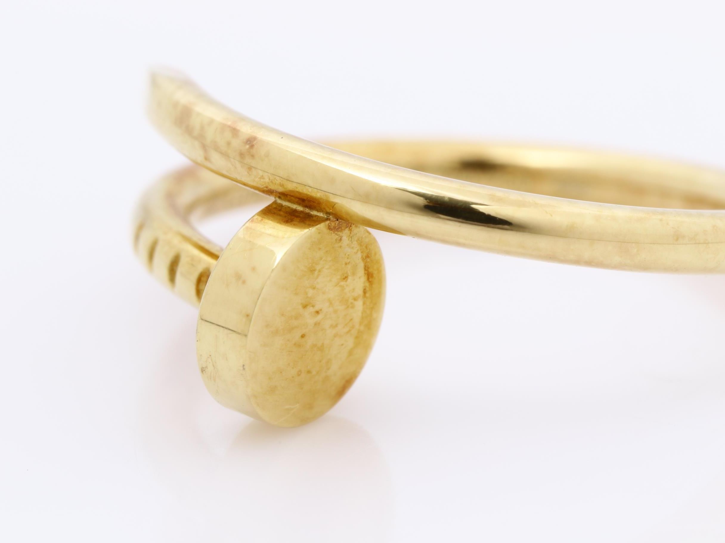 Juste un Clou ring, 750 yellow gold, 3.2g, size #46 — view 3