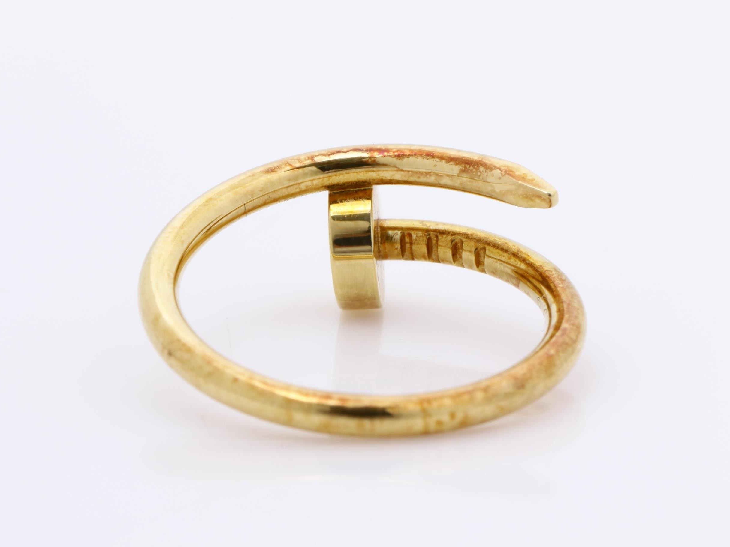Juste un Clou ring, 750 yellow gold, 3.2g, size #46 — view 4