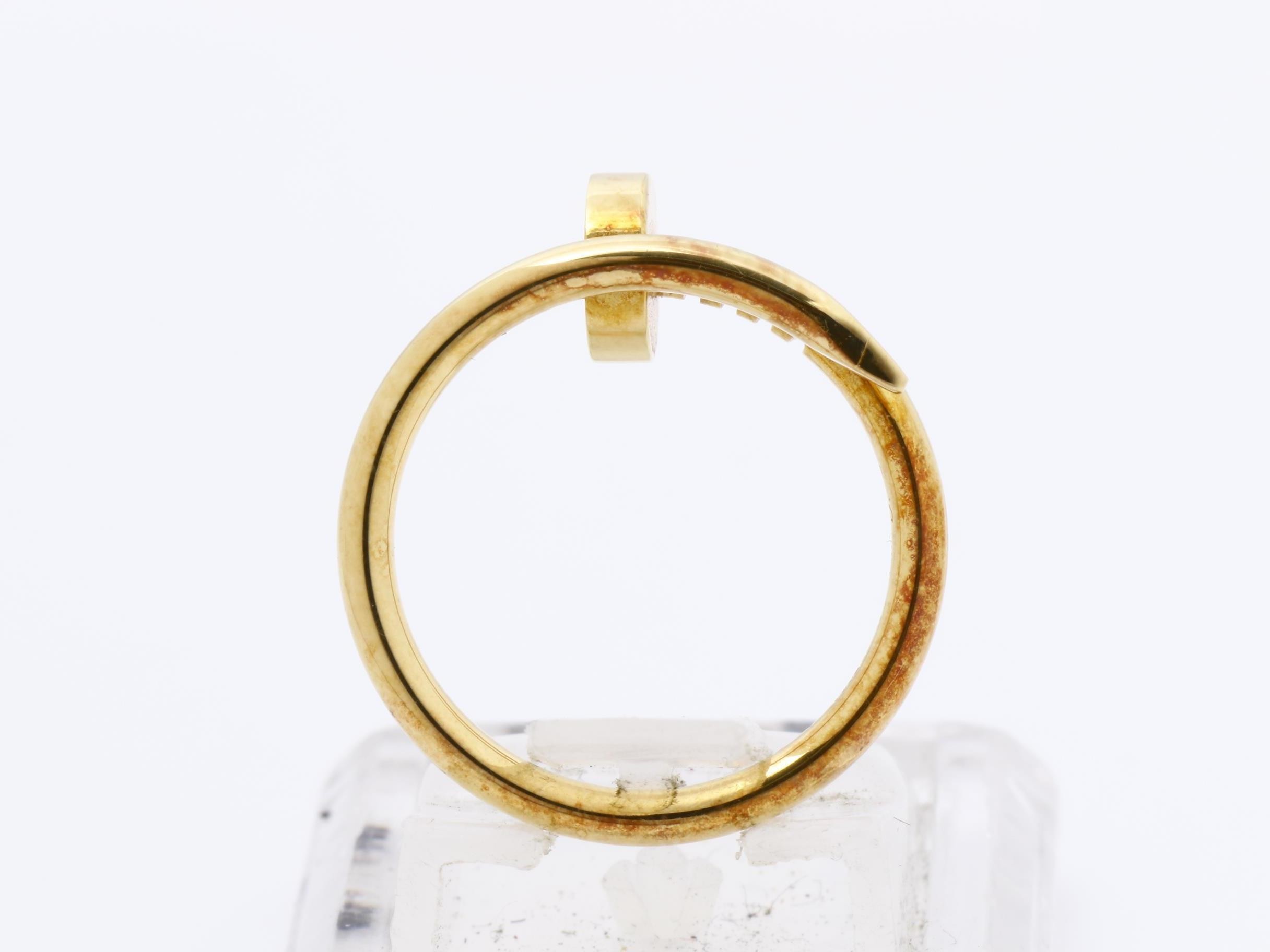 Juste un Clou ring, 750 yellow gold, 3.2g, size #46 — view 5
