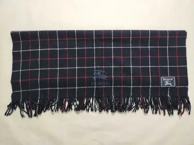 Nova Check Lap Blanket Shawl Navy Other Accessories