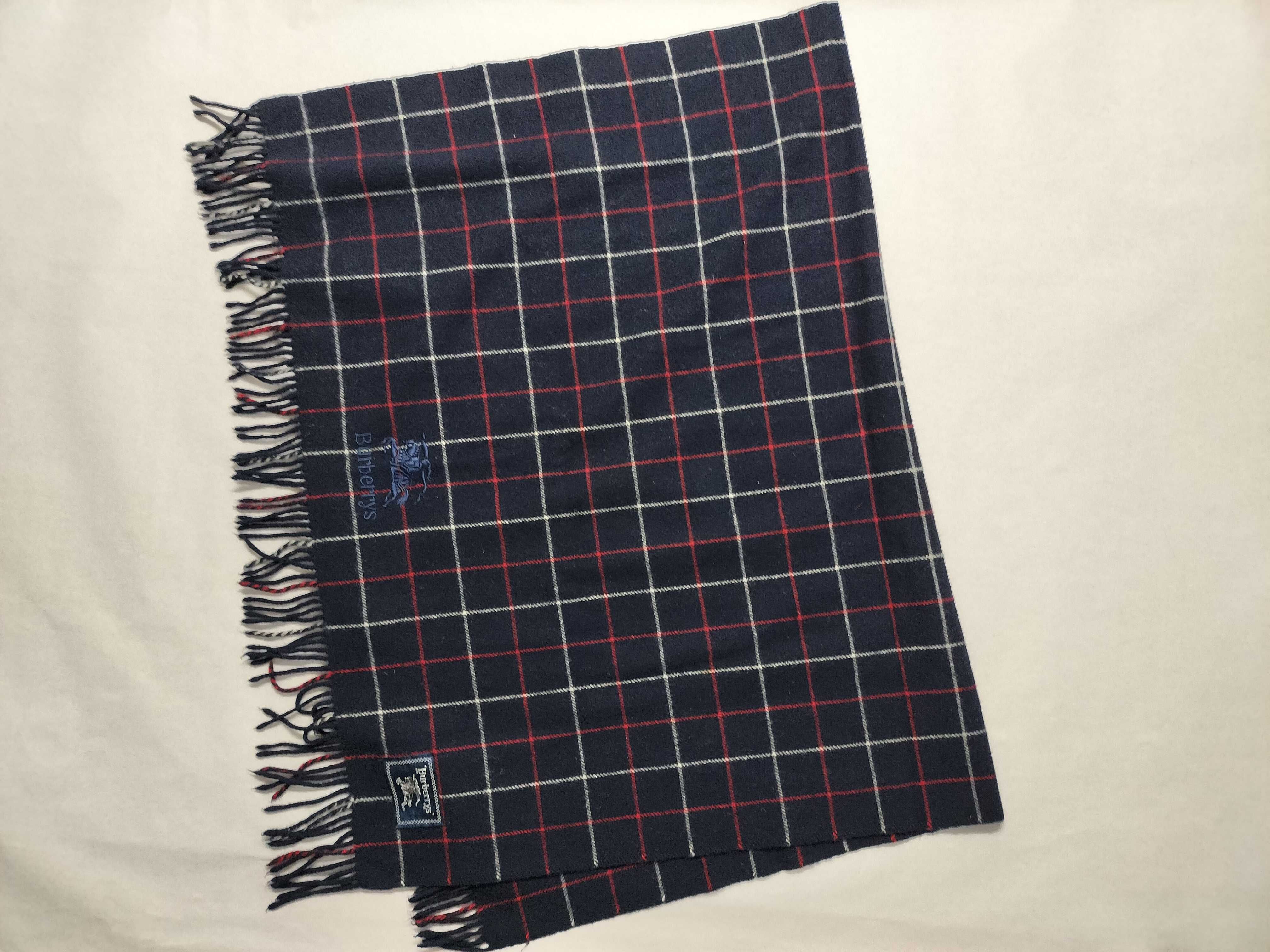 Nova Check Lap Blanket Shawl Navy Other Accessories — view 2