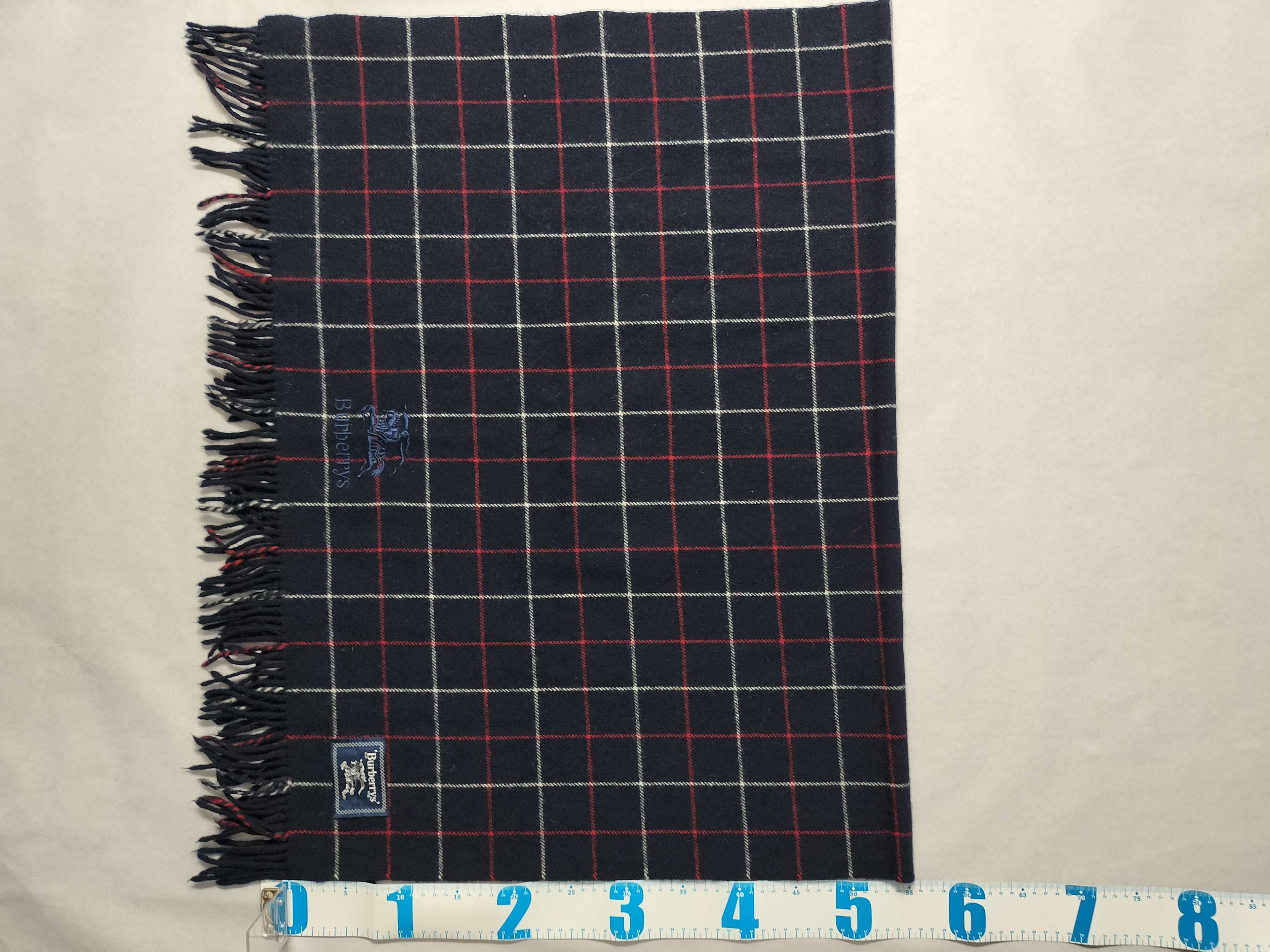 Nova Check Lap Blanket Shawl Navy Other Accessories — view 3