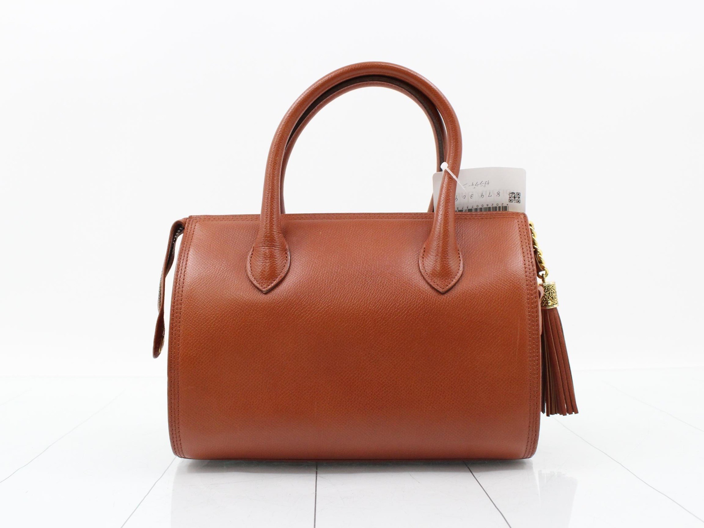 (bag)/handbag leather camel — view 2