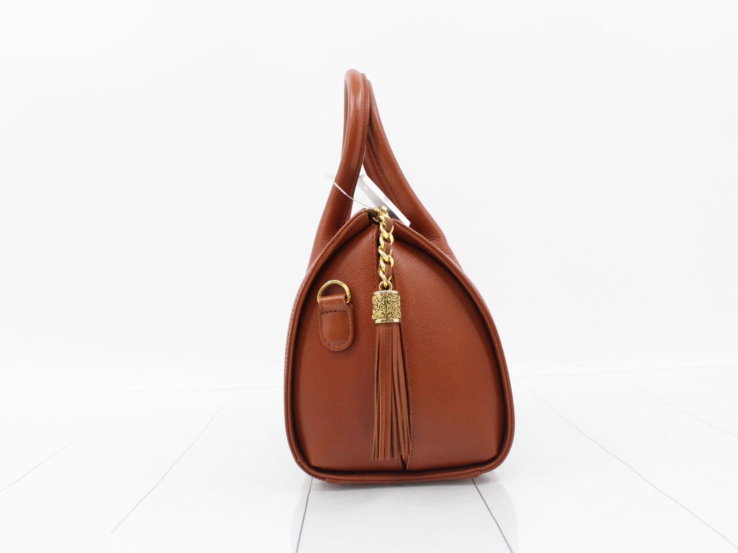 (bag)/handbag leather camel — view 4