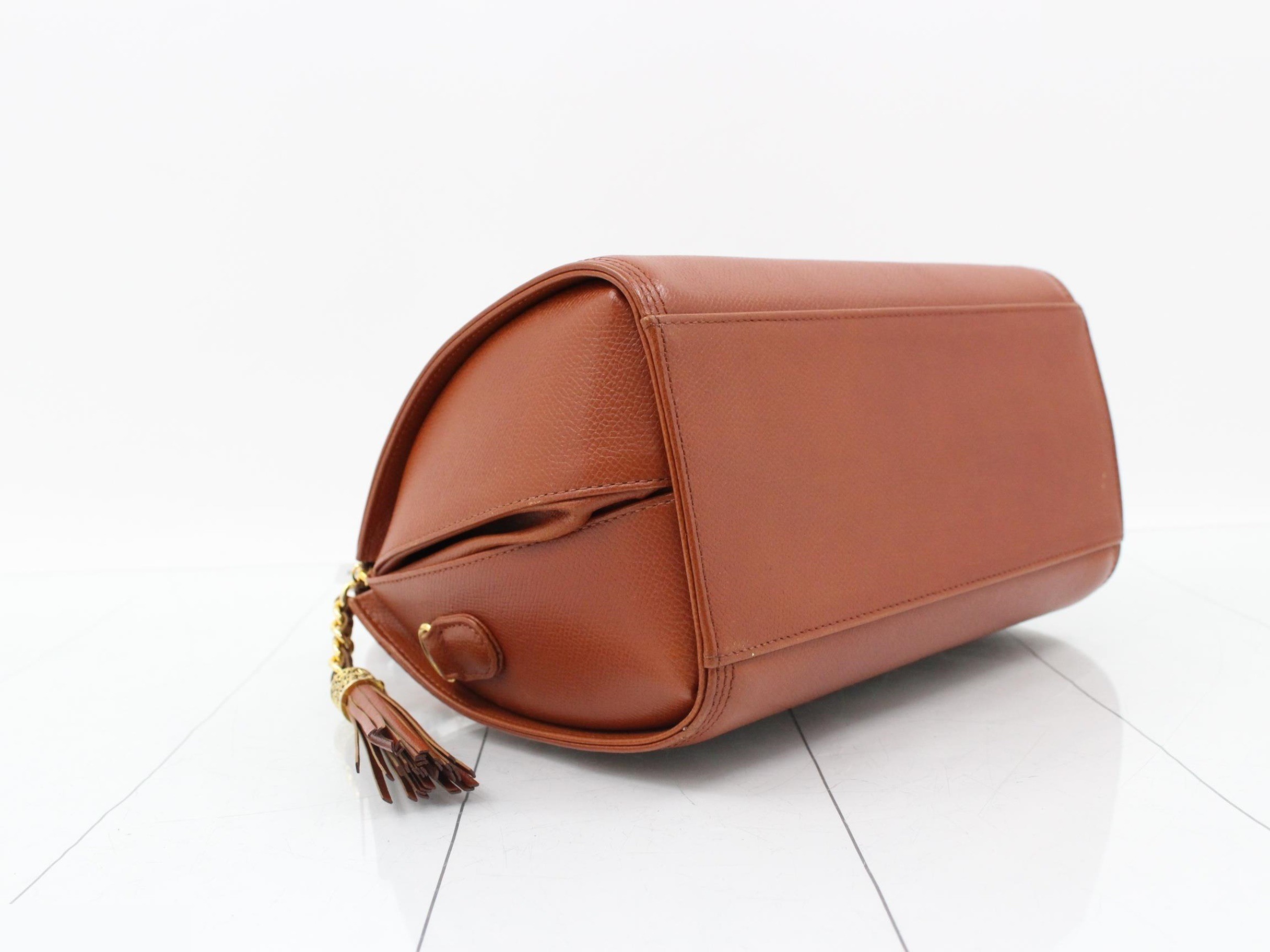 (bag)/handbag leather camel — view 5