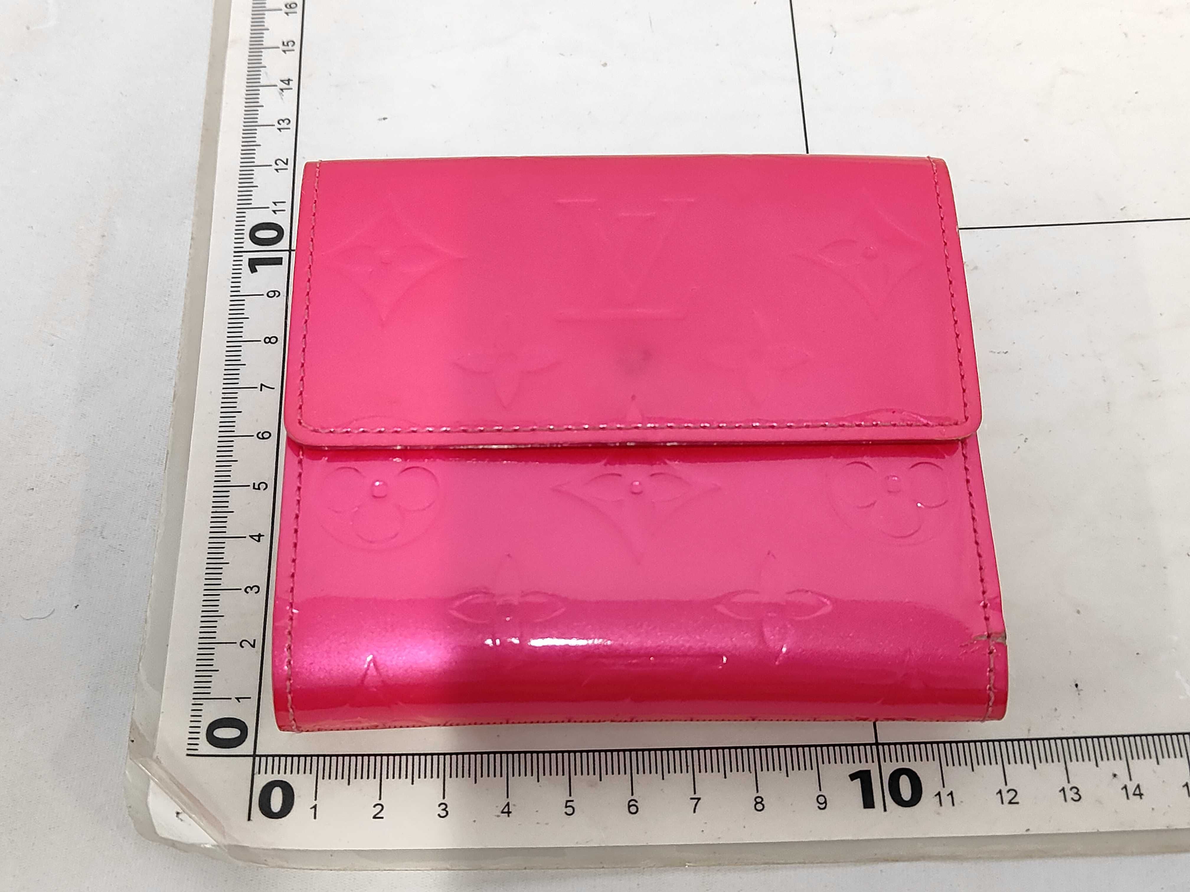 Vernis Portemonnaie Double Snap Wallet, Pink — view 2