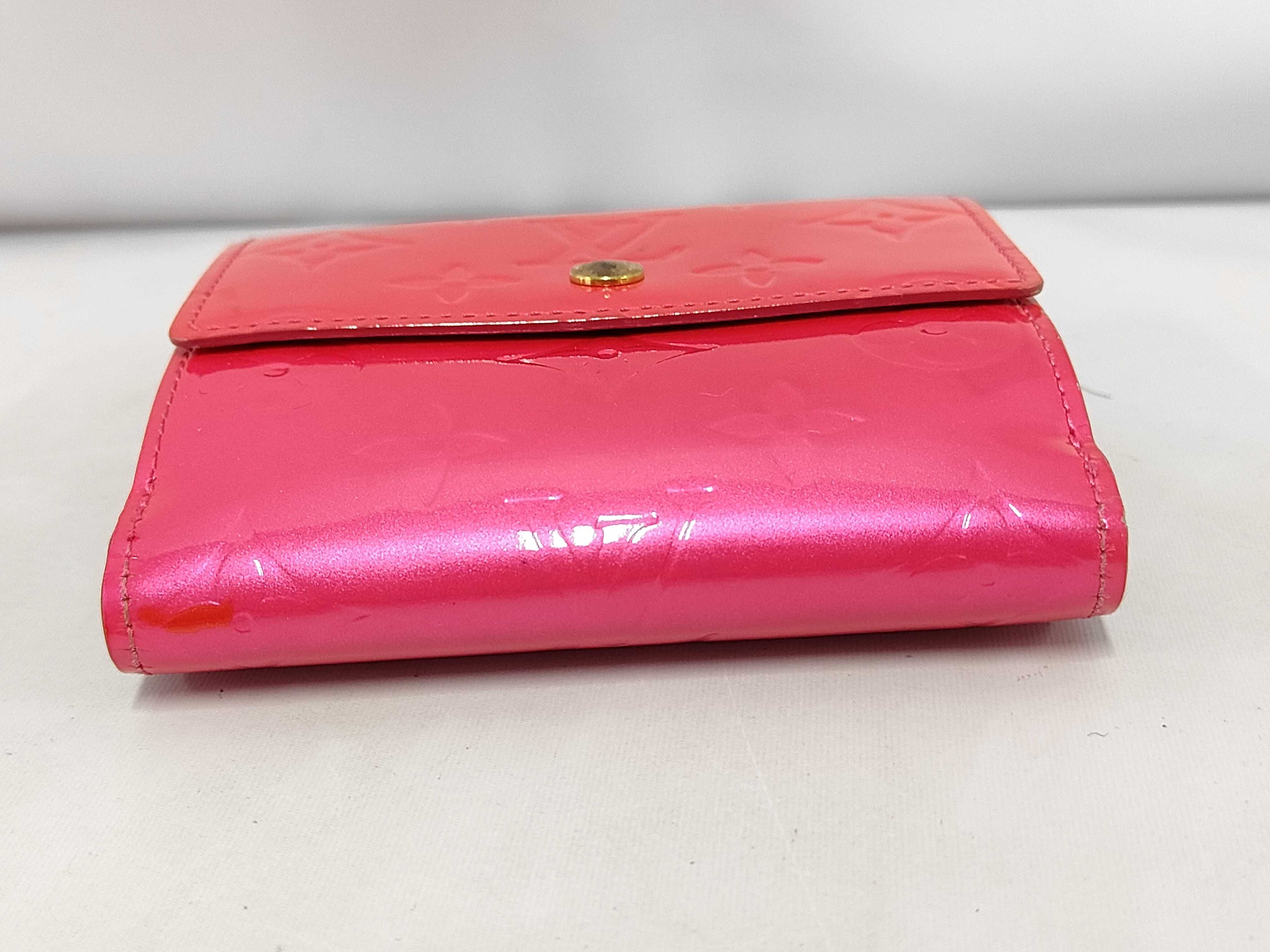 Vernis Portemonnaie Double Snap Wallet, Pink — view 3