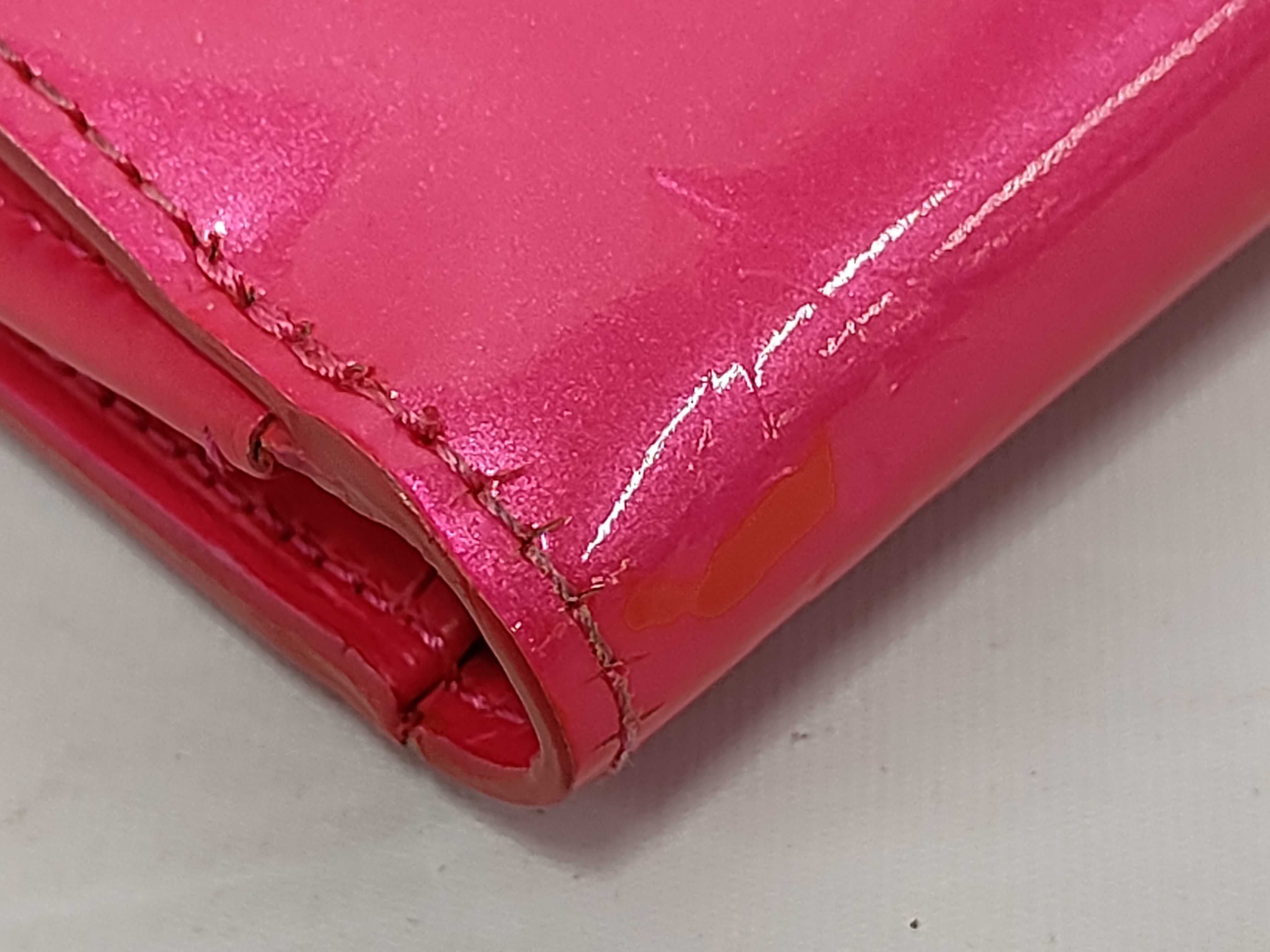 Vernis Portemonnaie Double Snap Wallet, Pink — view 4