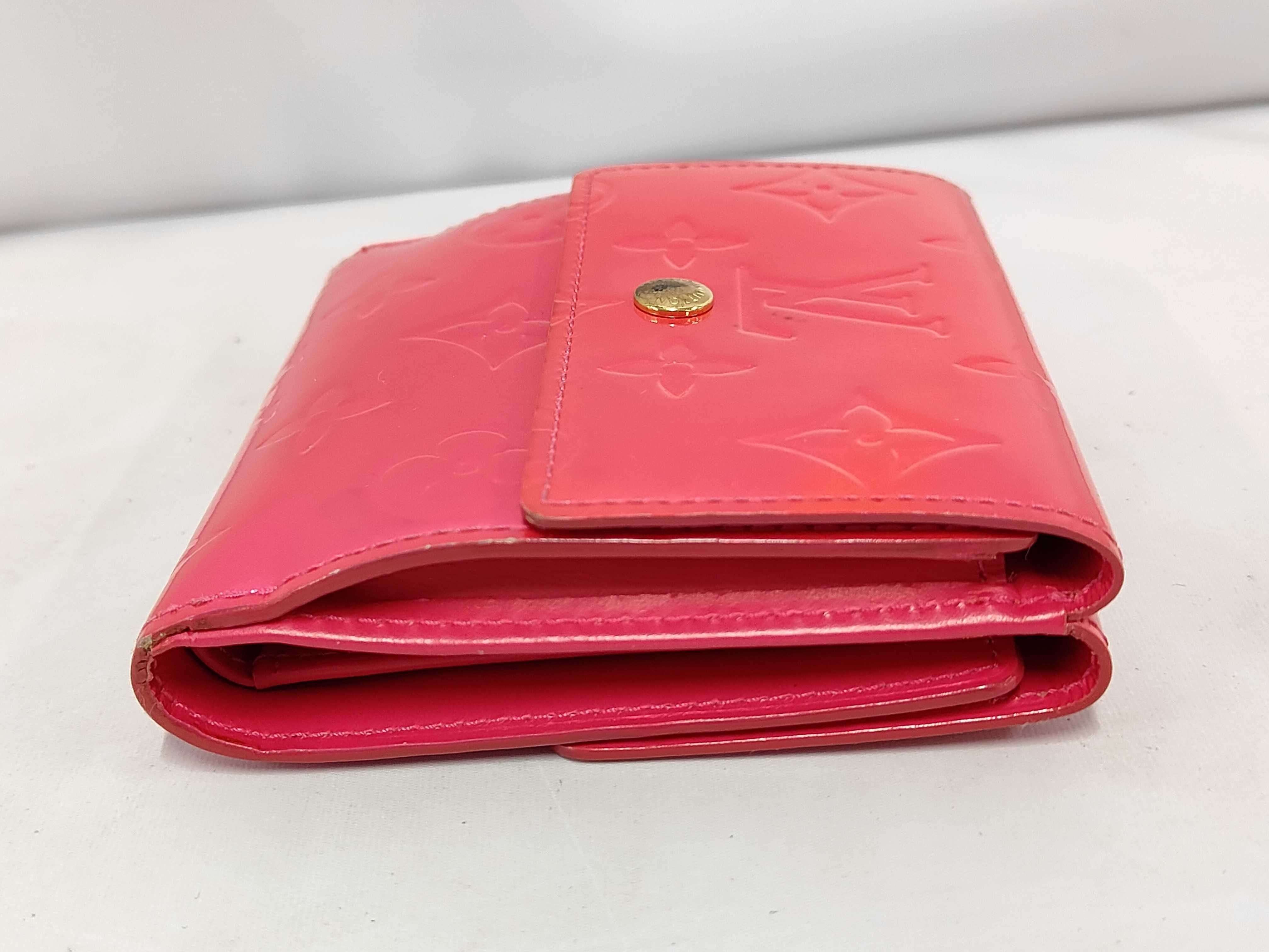 Vernis Portemonnaie Double Snap Wallet, Pink — view 5