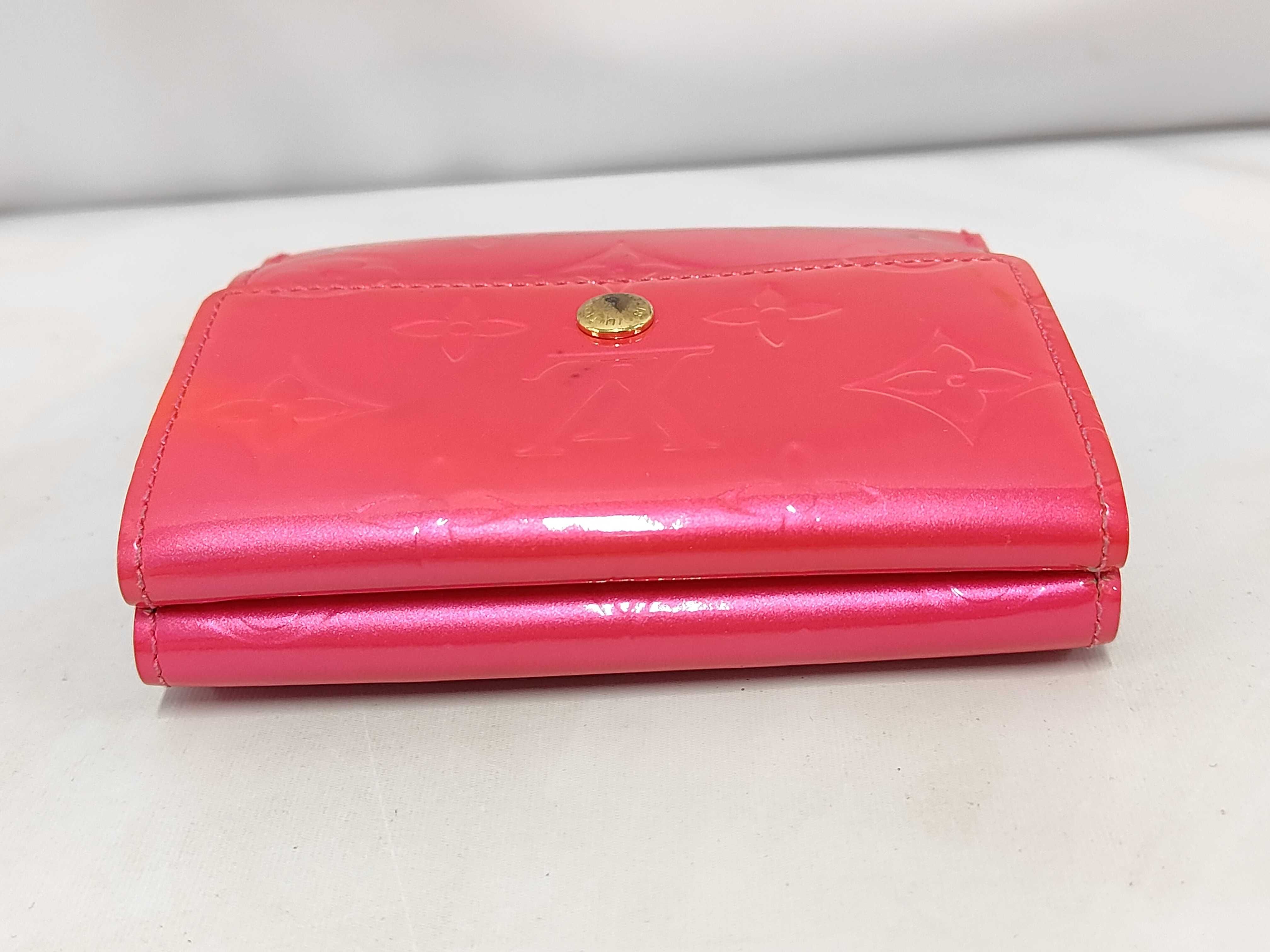 Vernis Portemonnaie Double Snap Wallet, Pink — view 6