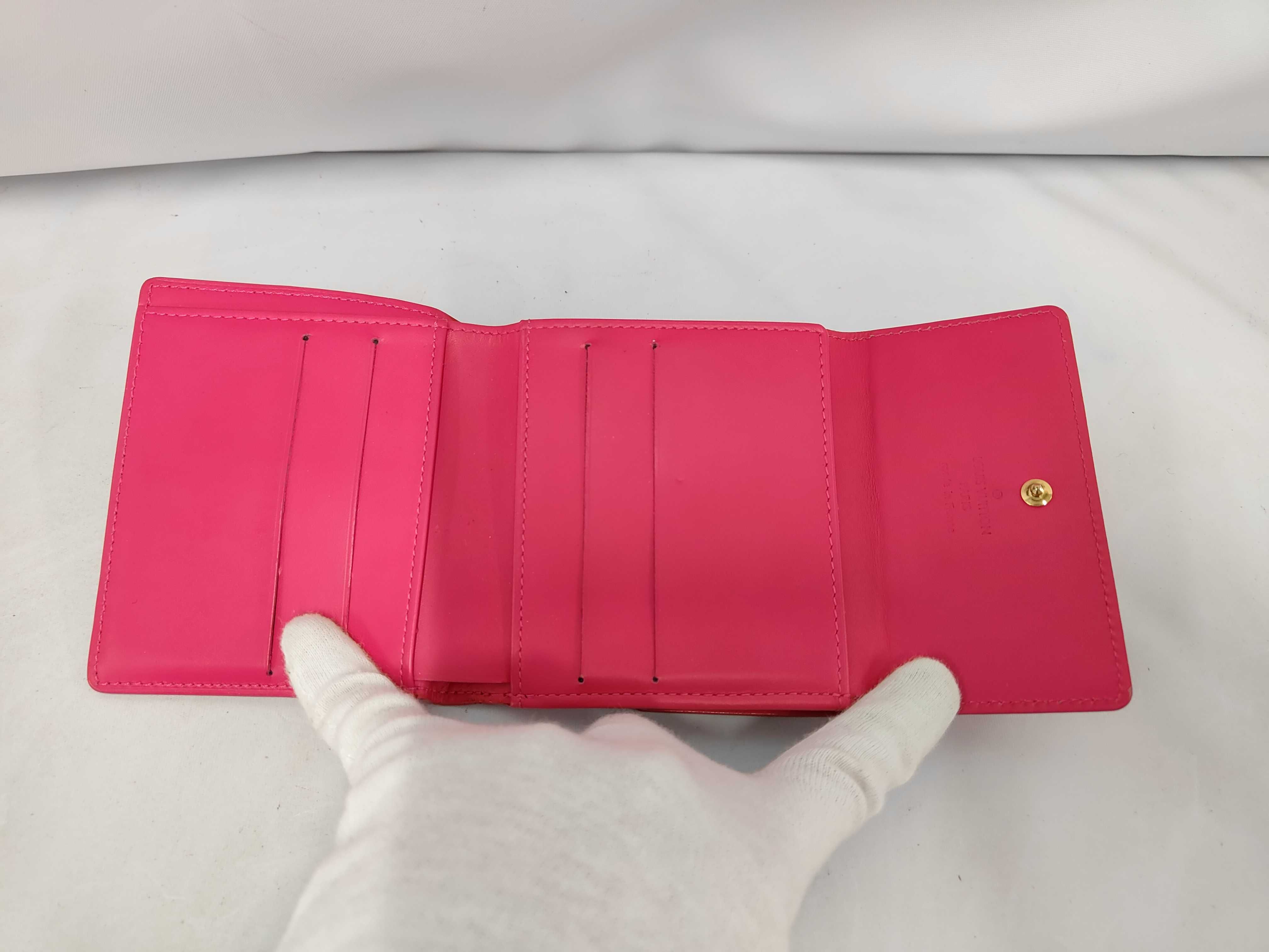 Vernis Portemonnaie Double Snap Wallet, Pink — view 10