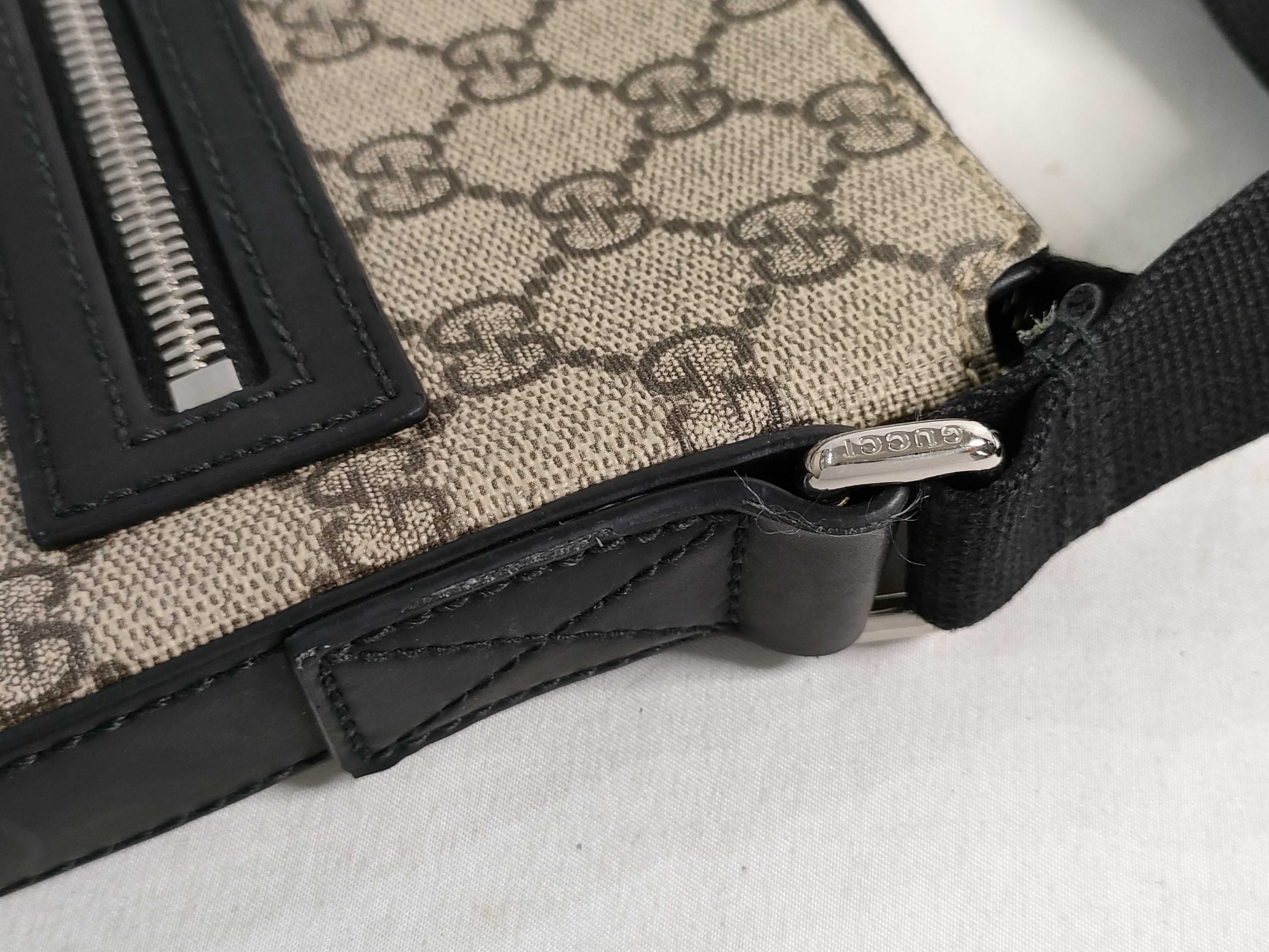 GG Supreme PH- Beige GG Supreme Mono Canvas Messenger Bag 25cm Shoulder Bag — view 5