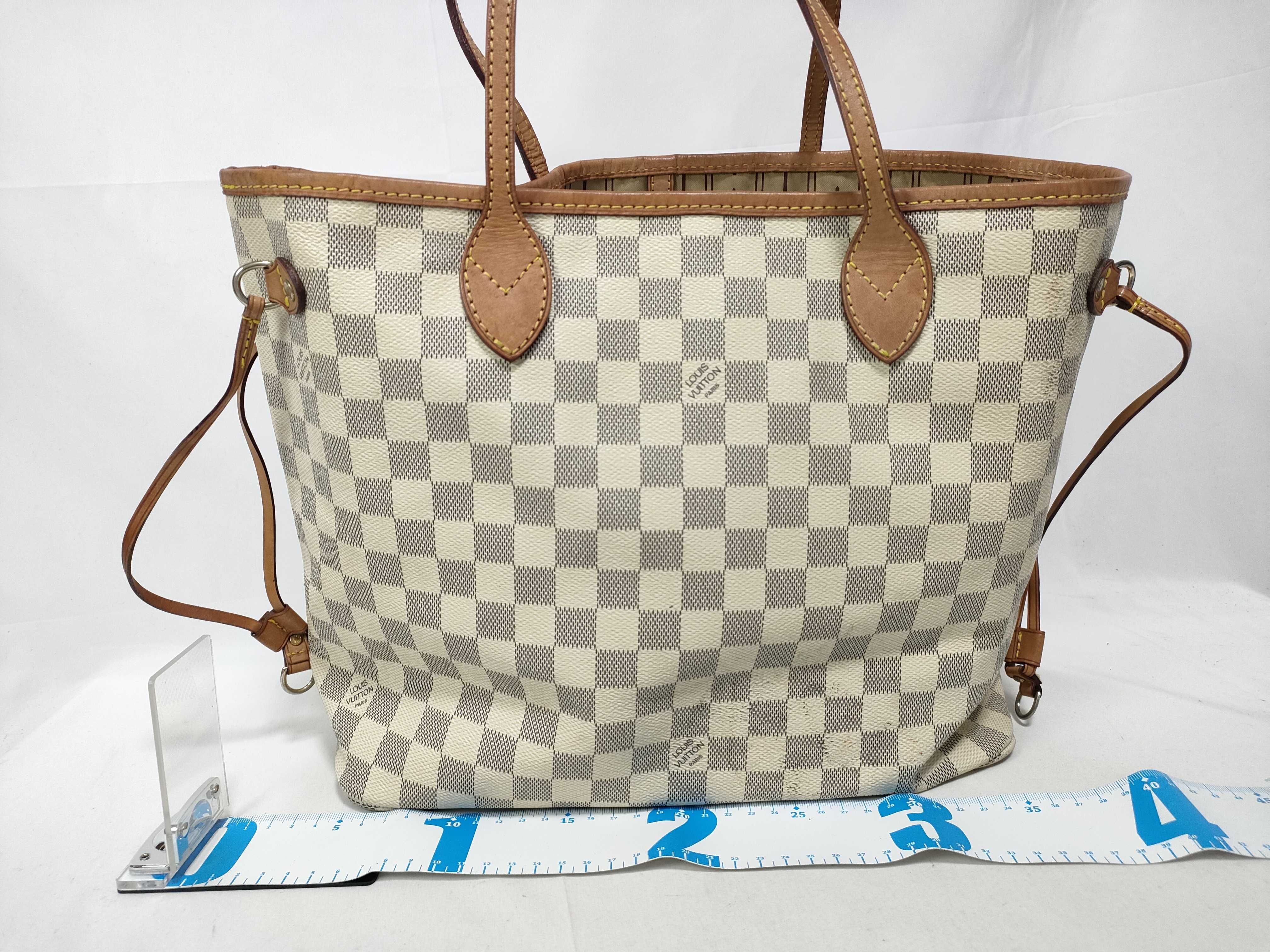 Damier Azur LV Neverfull Damier Azur SP0964 Tote Bag — view 2