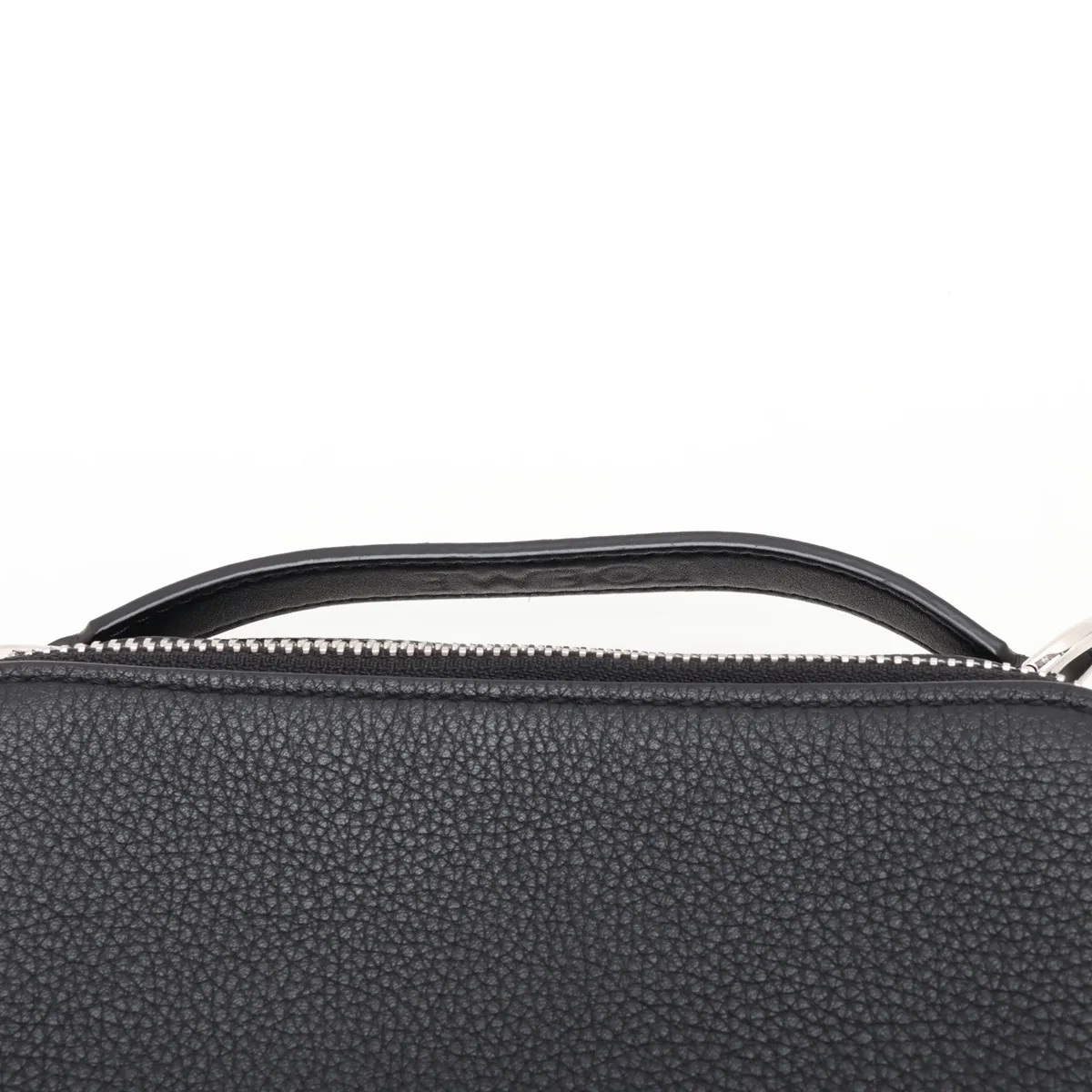 Camera Crossbody Bag Mini Leather 2-Way Shoulder Bag Black — view 6
