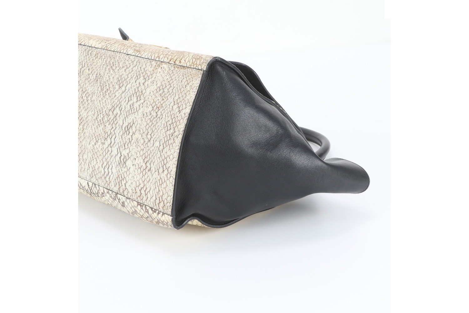 Trapeze Medium Python Leather Handbag (Genuine Leather) — view 4