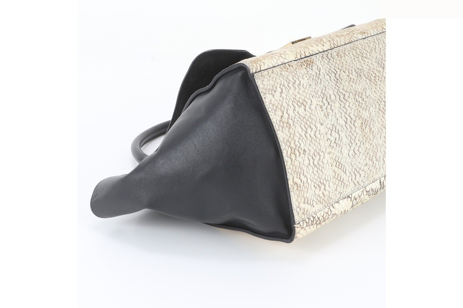 Trapeze Medium Python Leather Handbag (Genuine Leather) — view 5