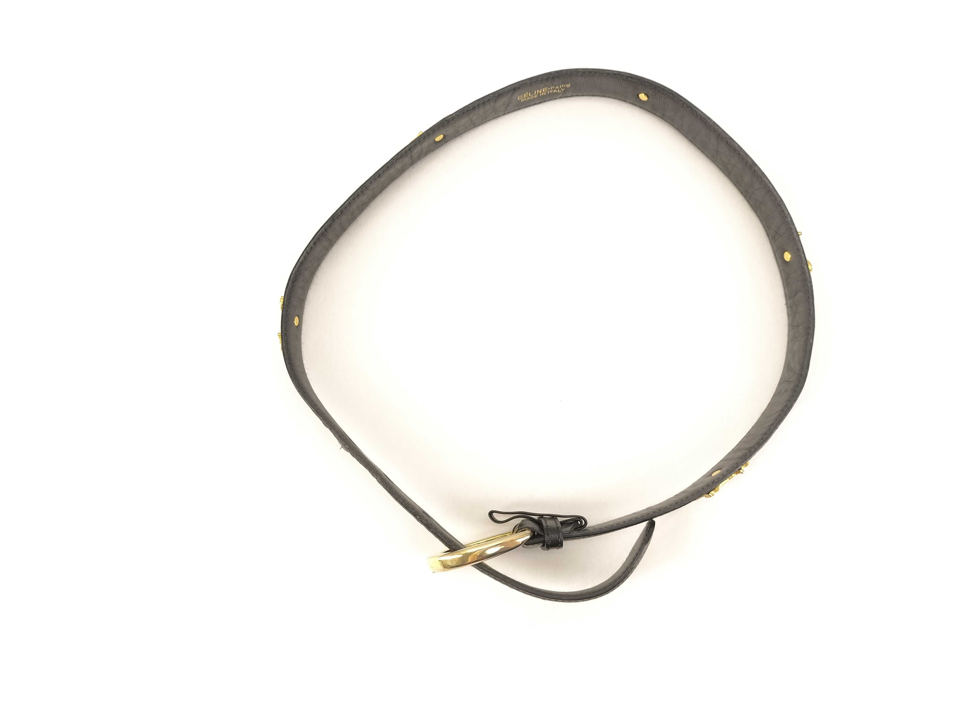 belt with carriage-style buckle (buckle missing) — view 3