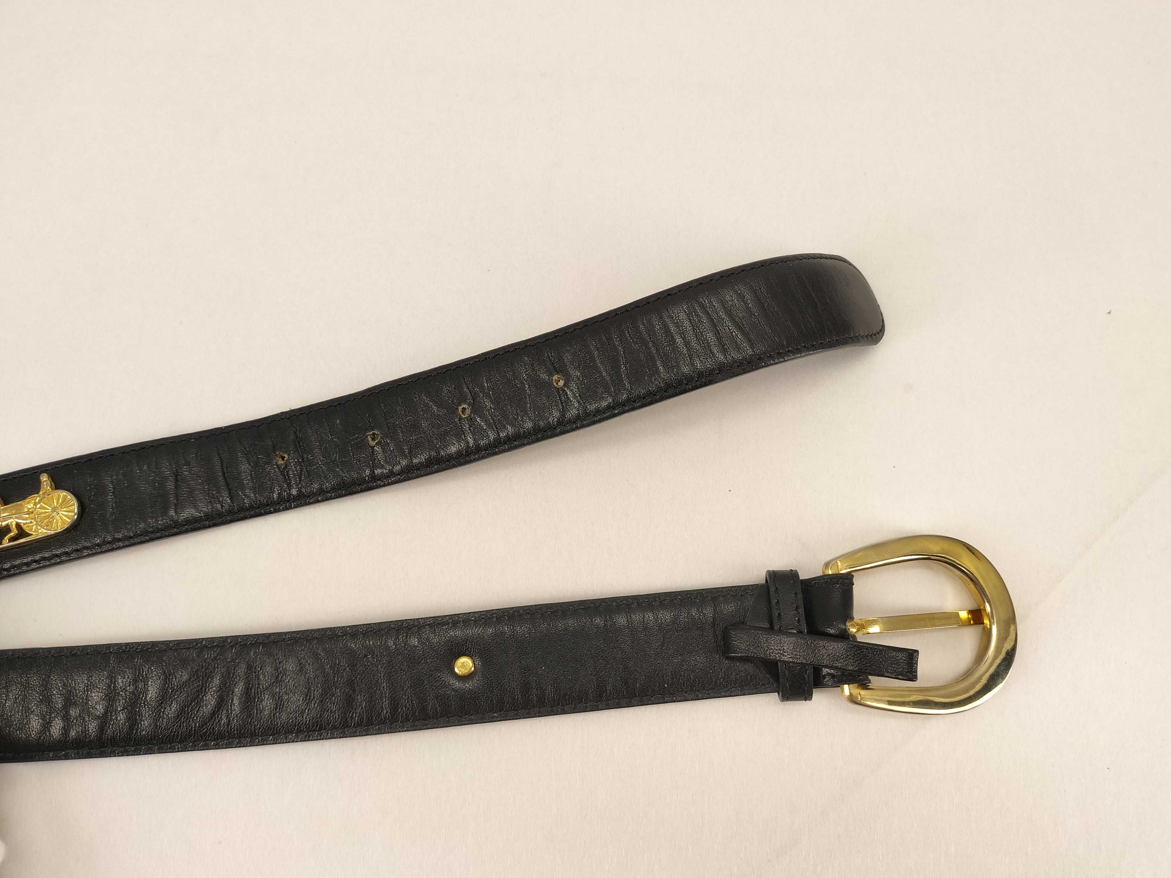 belt with carriage-style buckle (buckle missing) — view 4