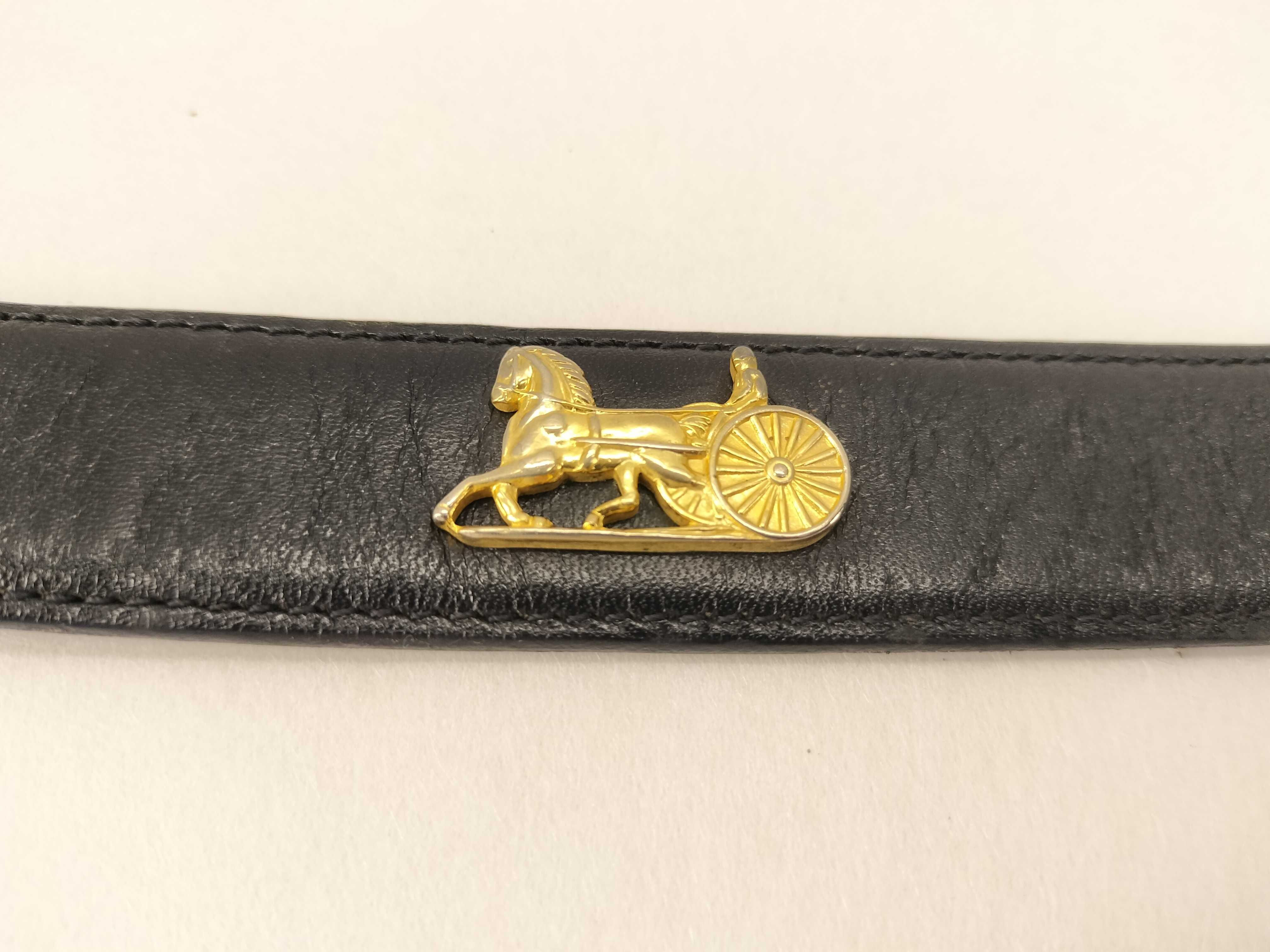 belt with carriage-style buckle (buckle missing) — view 9