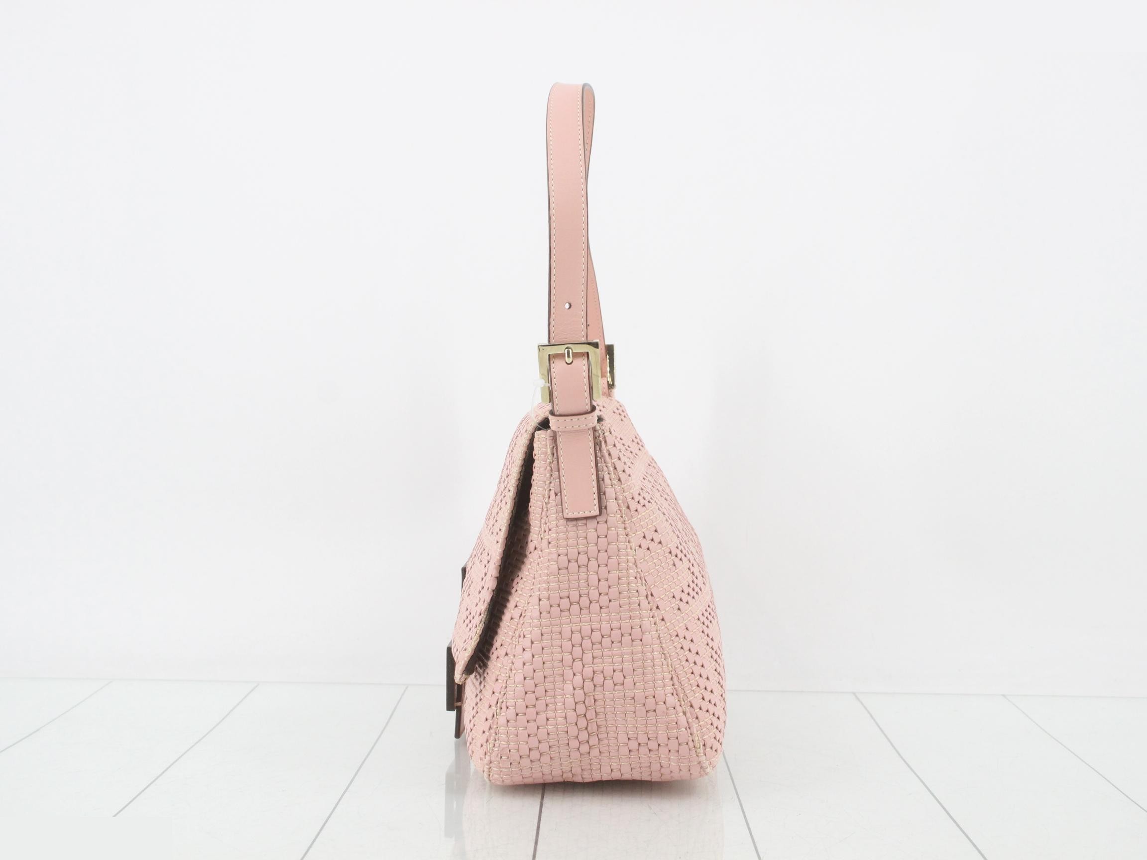 Mamma Baguette Vertical Pink Handbag 8BR001 — view 3