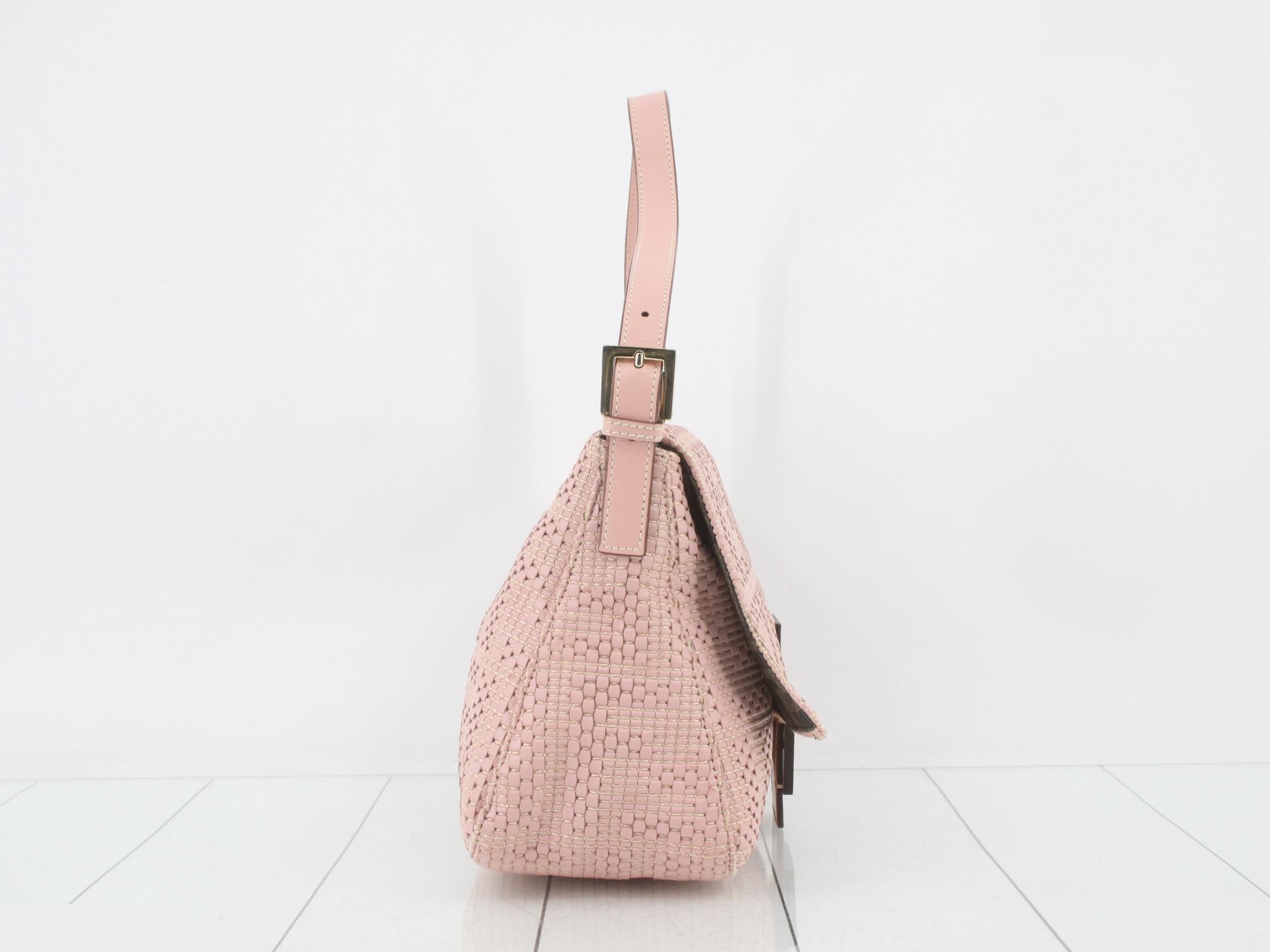 Mamma Baguette Vertical Pink Handbag 8BR001 — view 4
