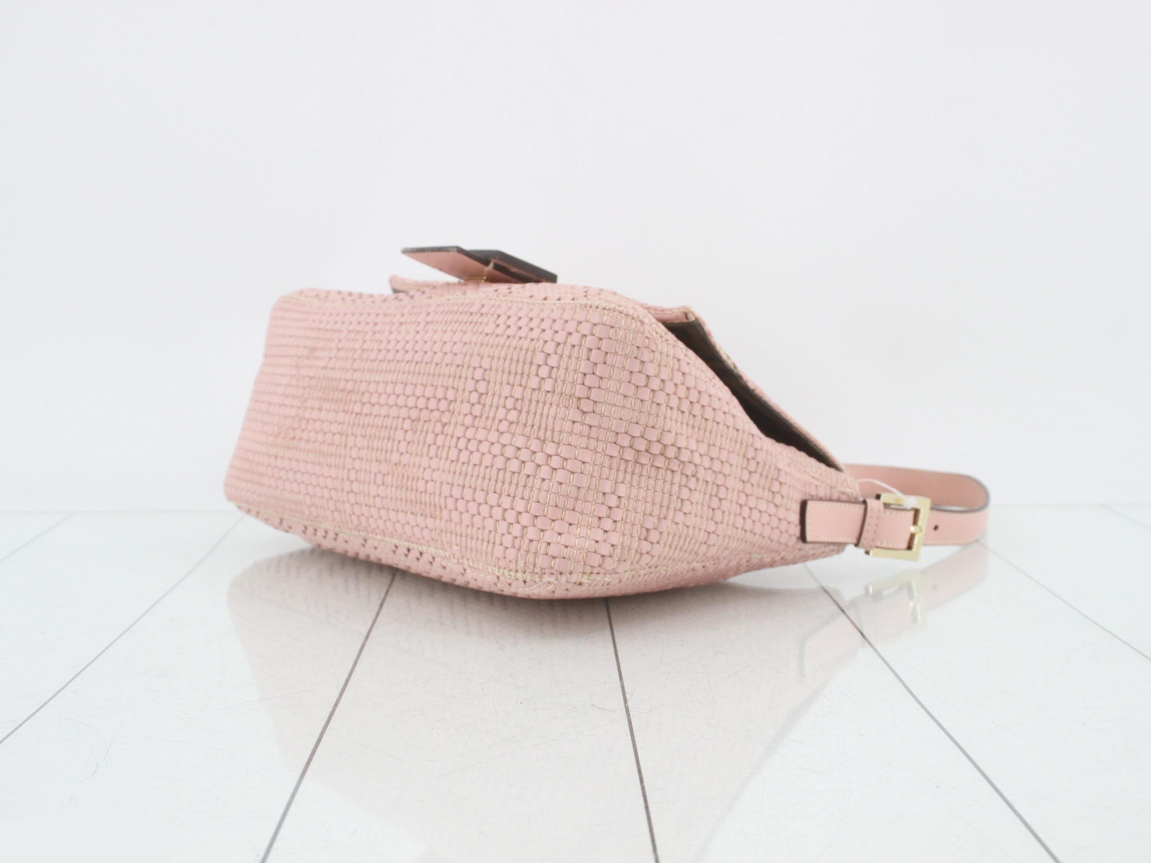 Mamma Baguette Vertical Pink Handbag 8BR001 — view 6