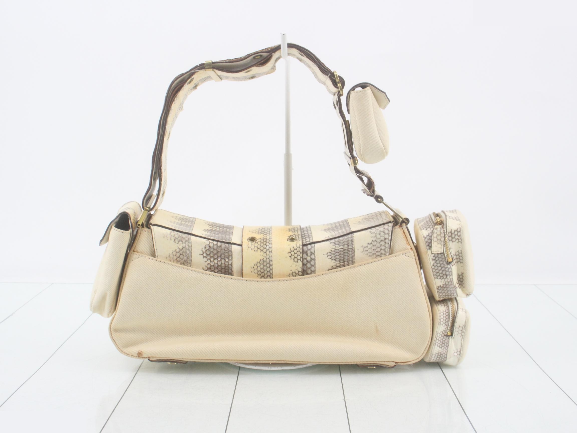 Pouch included. Street chic python design. — view 2