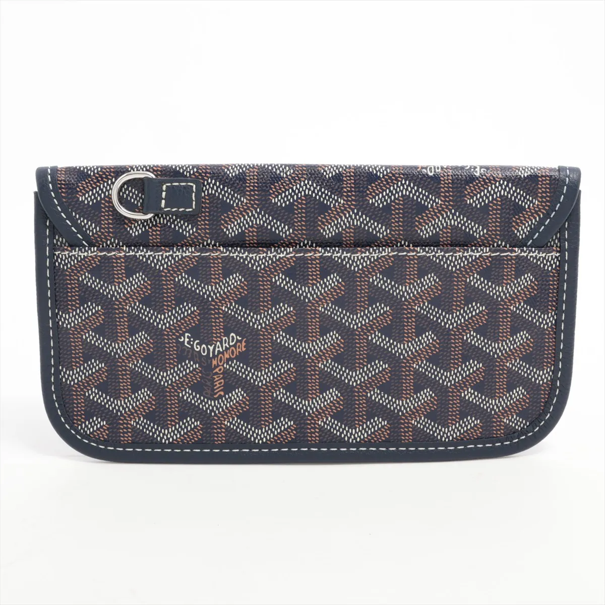Saint Louis PM PVC x Leather Pouch, Navy (Pouch only) — view 2