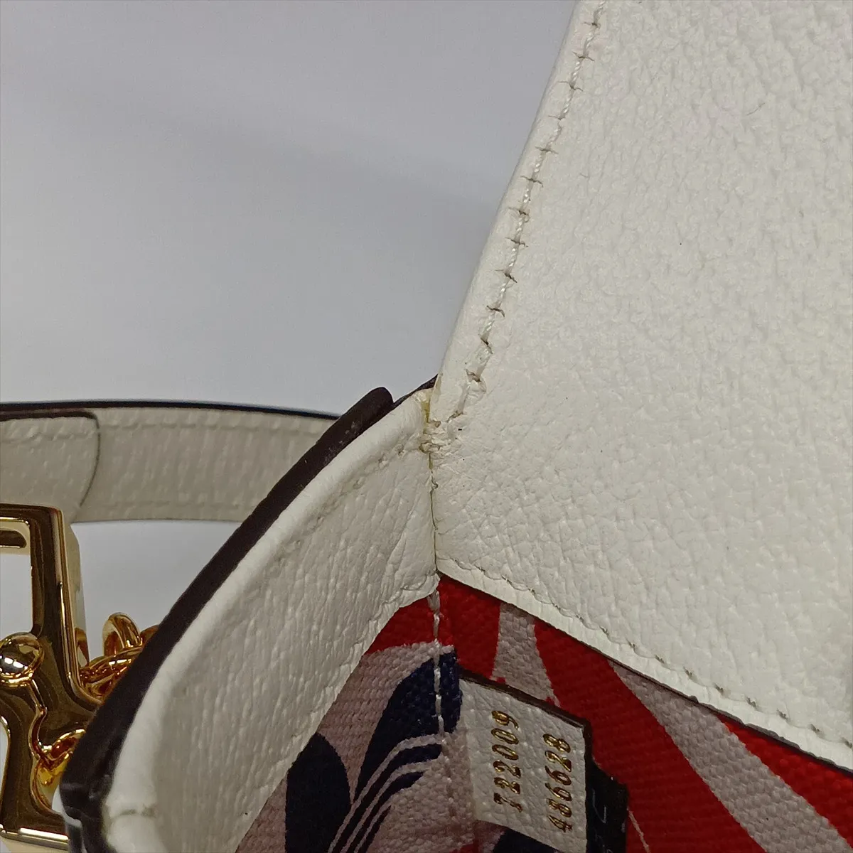 x Adidas Horsebit 1955 Leather 2-Way Shoulder Bag White x Black 722009 — view 12