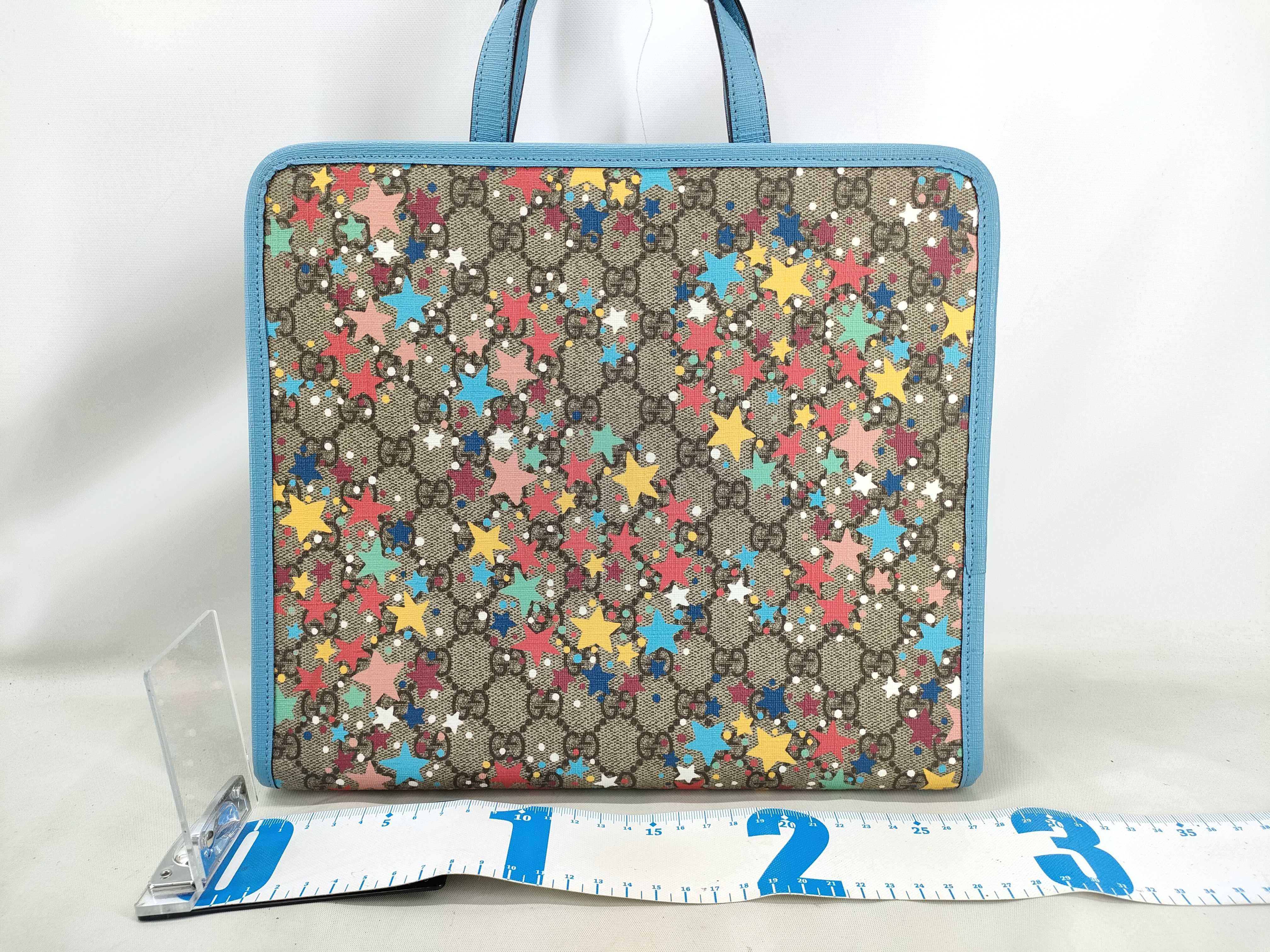 GG Supreme Blue Beige Children's GG Supreme 630542 2-Way Tote Bag — view 2