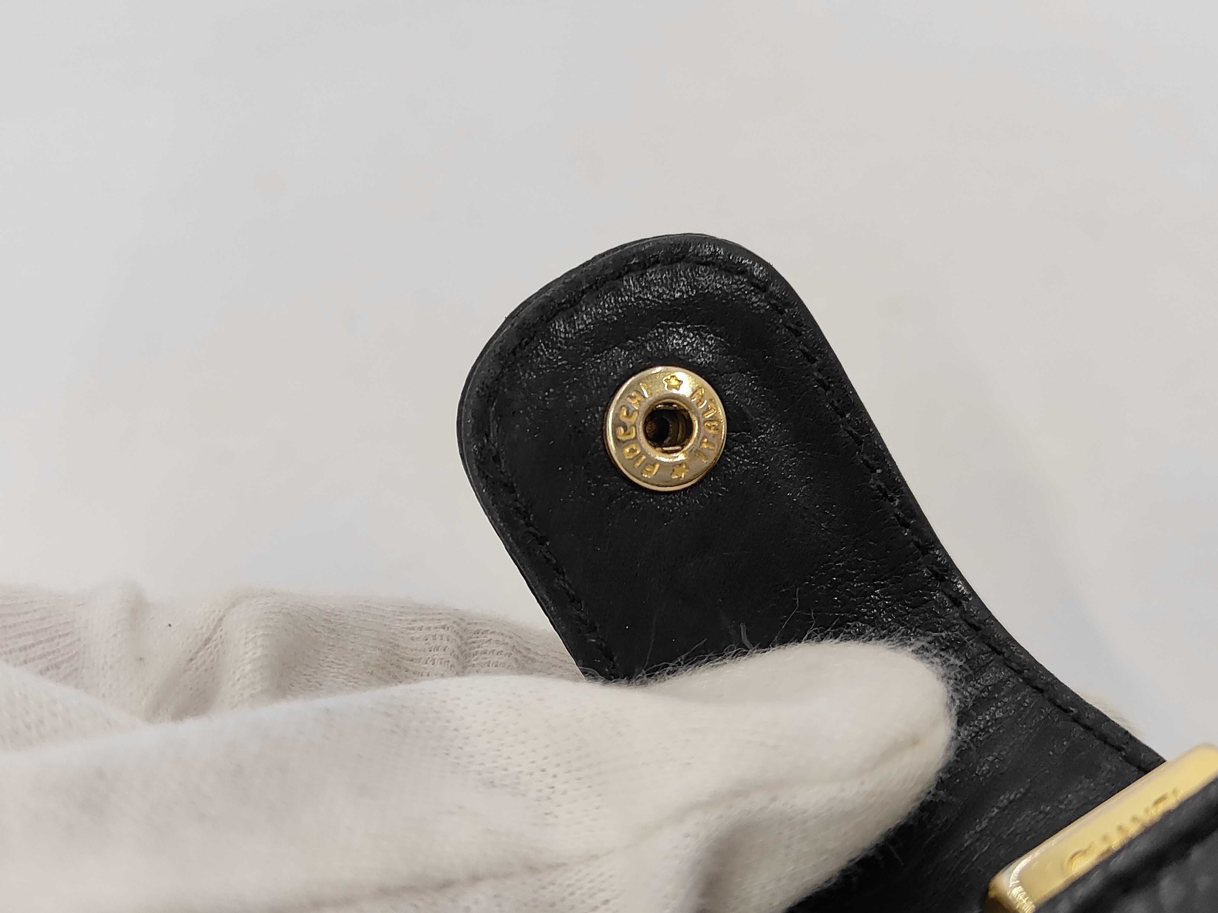 Black Caviar Leather Coco Mark Long Wallet (Serial Number 3) — view 8