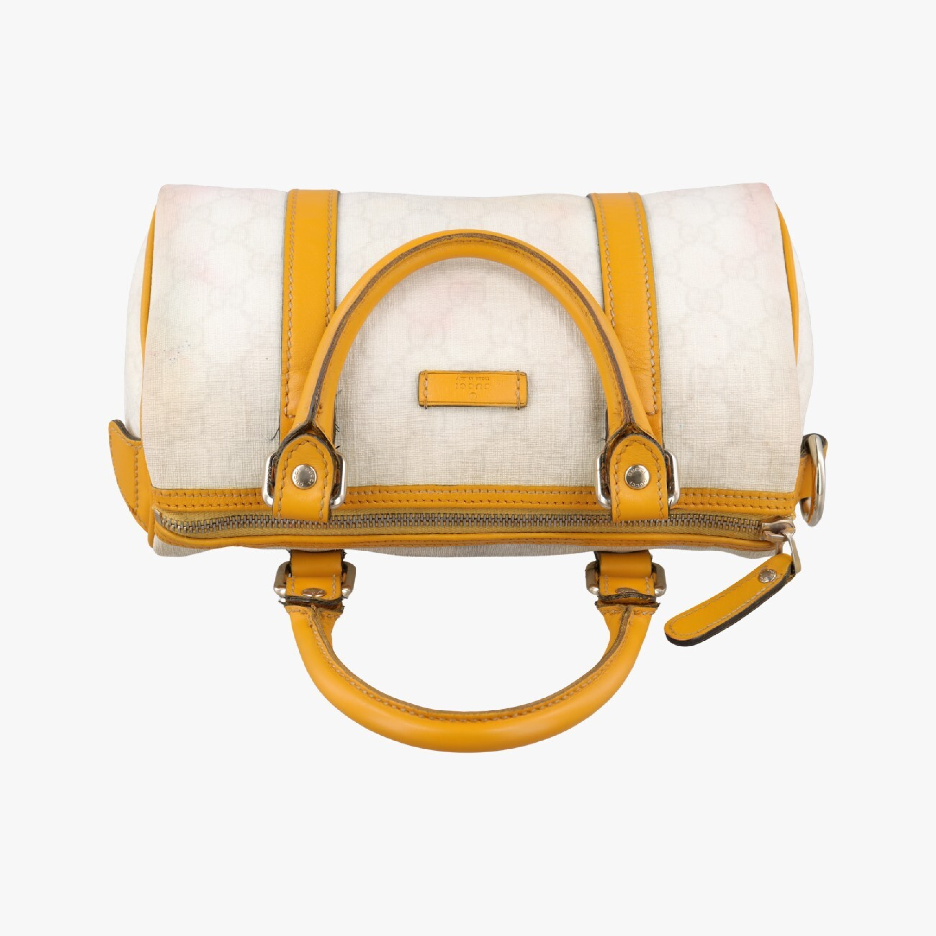 GG Plus GG Supreme Yellow x White PVC Coated Canvas Handbag 193604 C2495744 — view 5