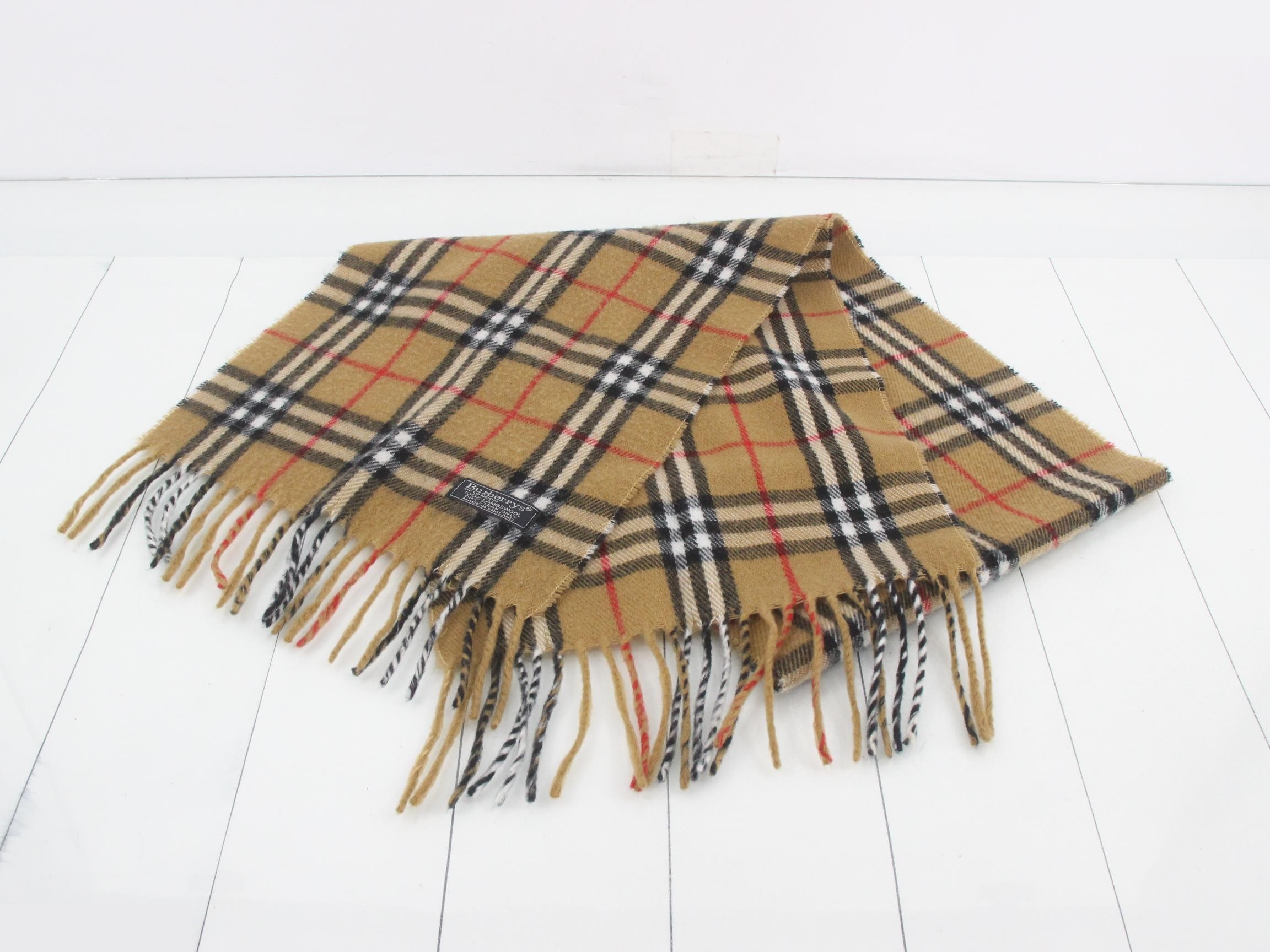 Scarf, Nova Check, Beige — view 2