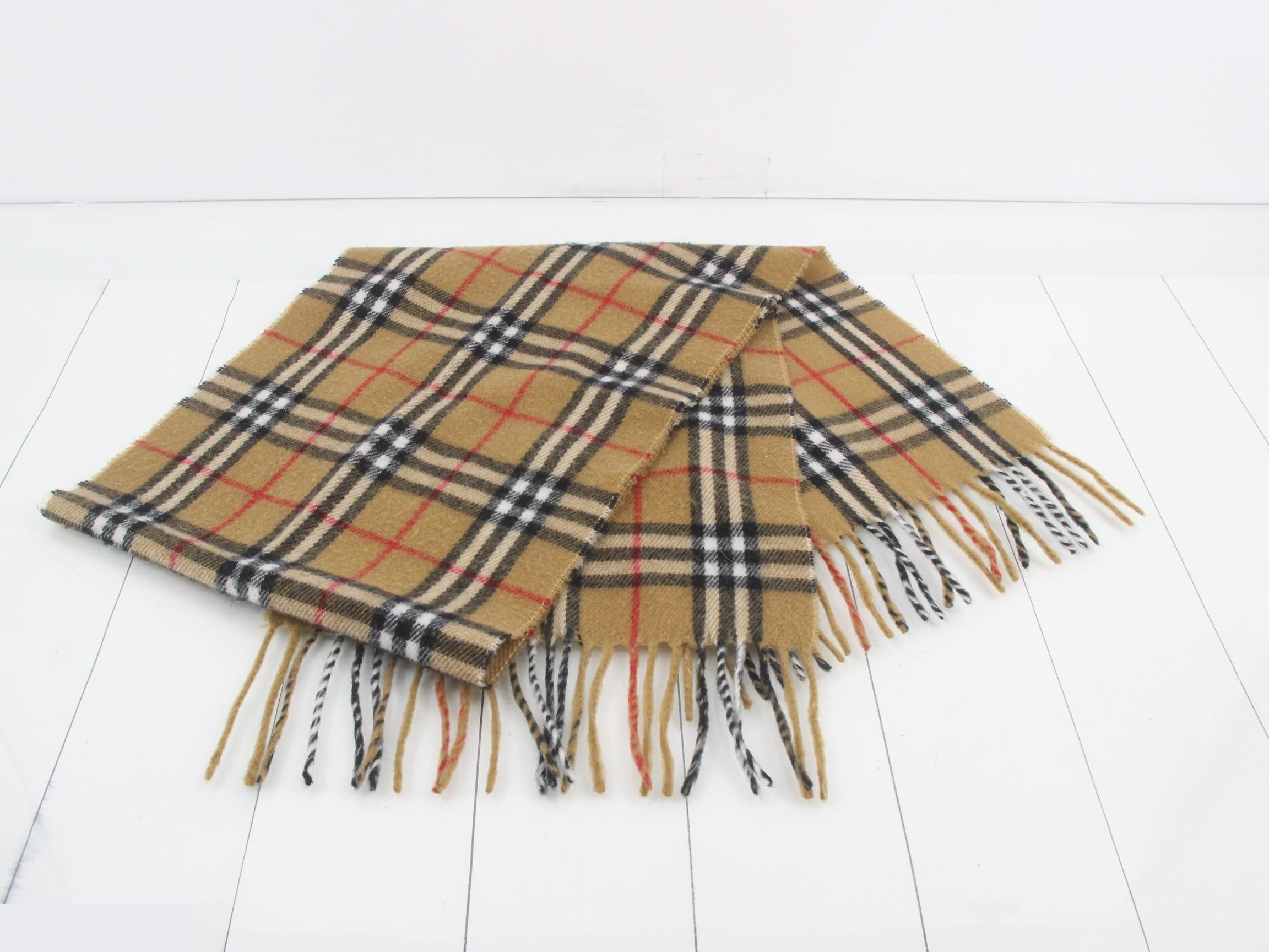 Scarf, Nova Check, Beige — view 3