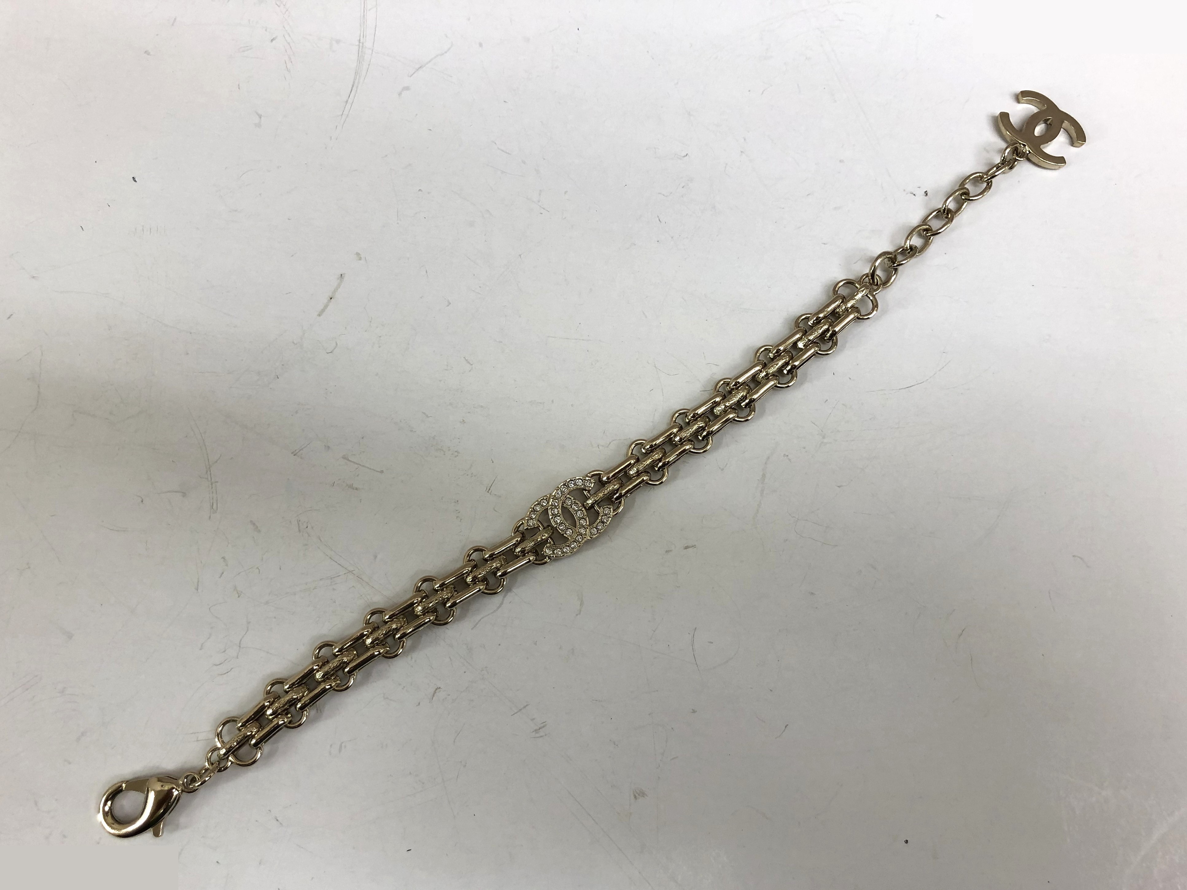 Rhinestone Coco Mark Bracelet, B25K, Wrist size approx. 21cm — view 3