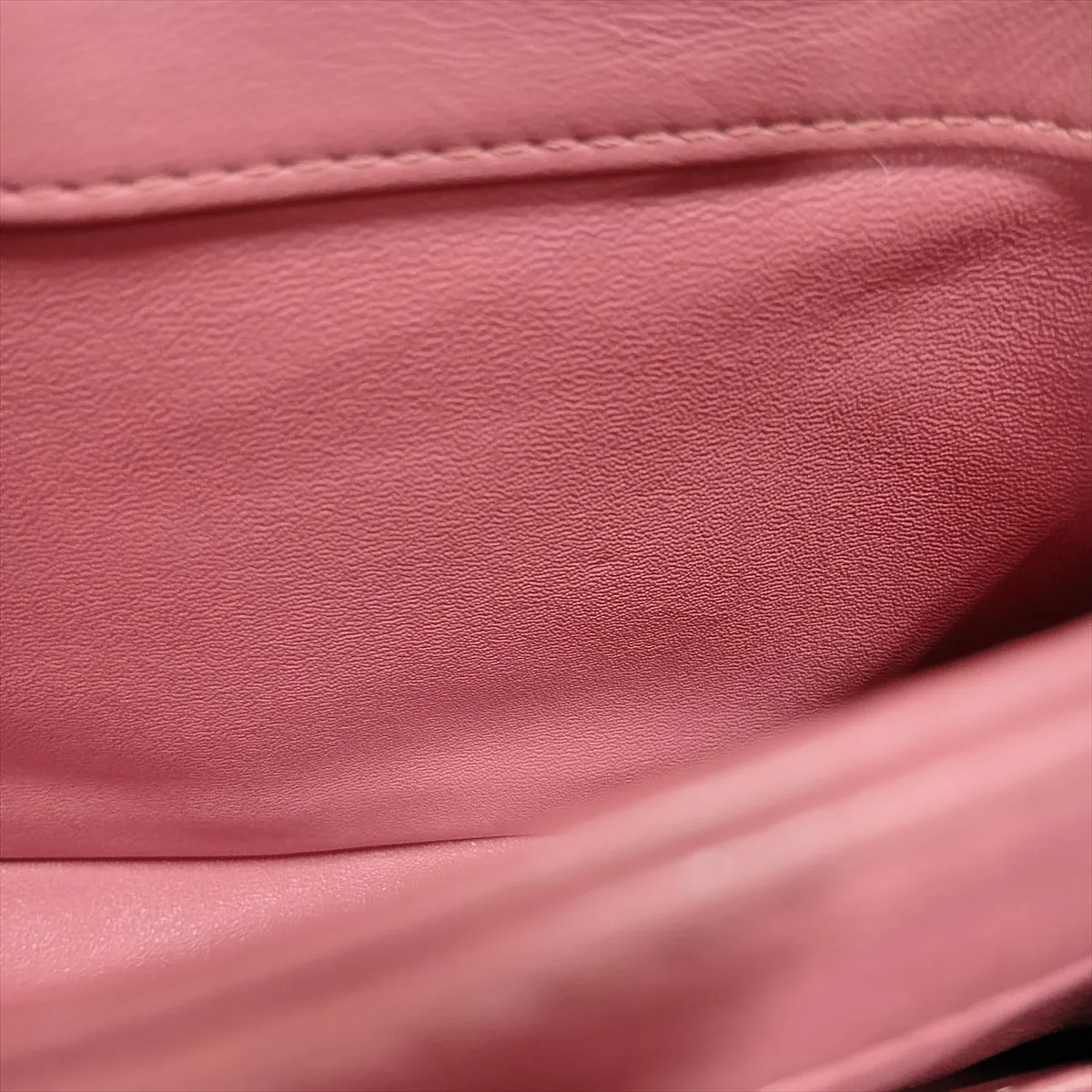 Trendy CC Lambskin 2-Way Handbag, Pink with Gold Hardware, 28581882, serial number in the 28 range. — view 13