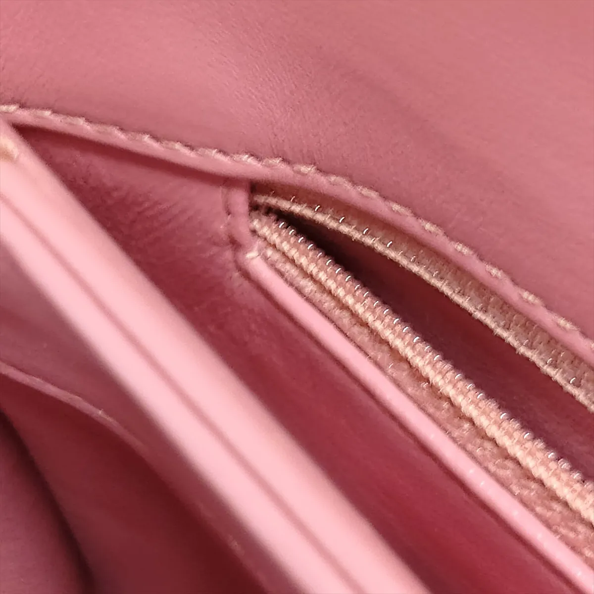 Trendy CC Lambskin 2-Way Handbag, Pink with Gold Hardware, 28581882, serial number in the 28 range. — view 14
