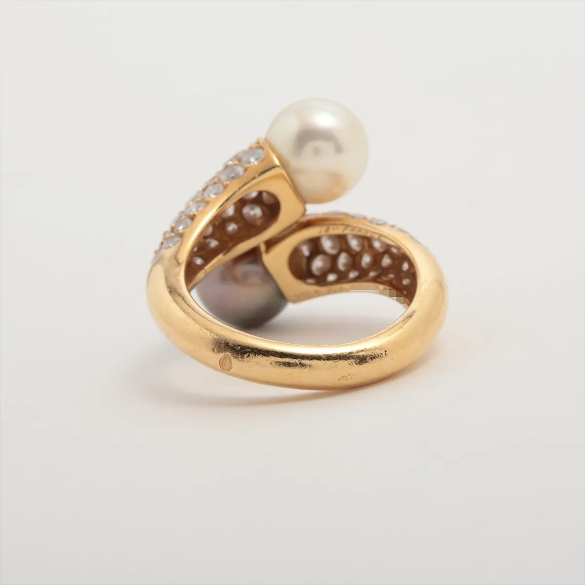 Pearl and Diamond Ring, 750 (Yellow Gold), 7.9g, approx. 8.0mm, B5156 P106. — view 2